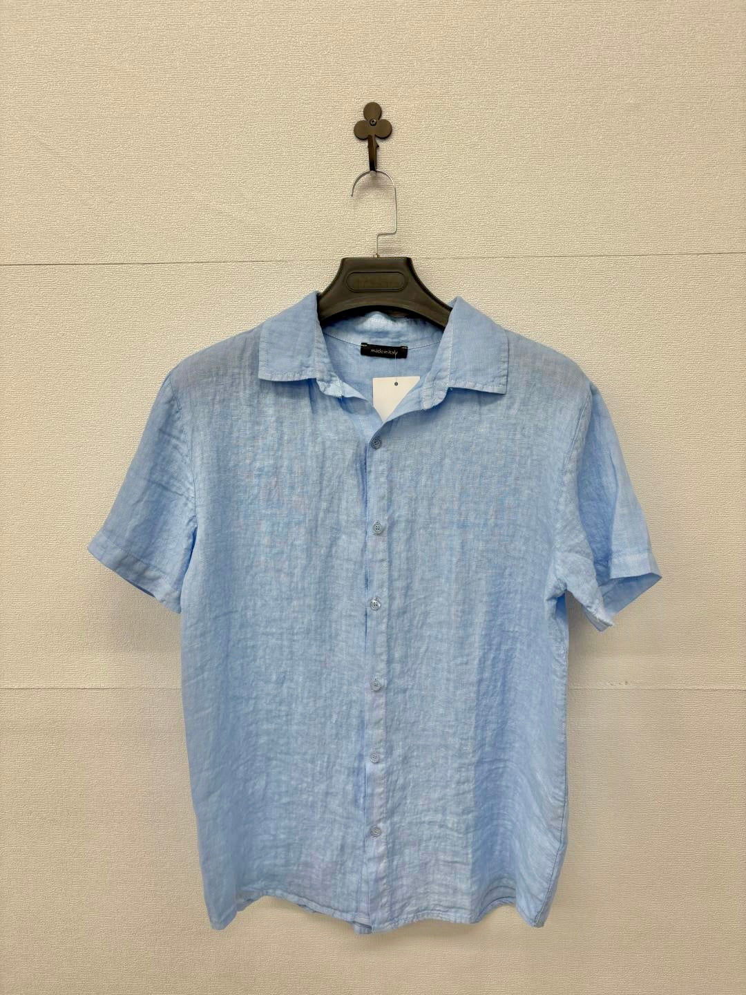 Camicia a maniche corte azzurra 2460