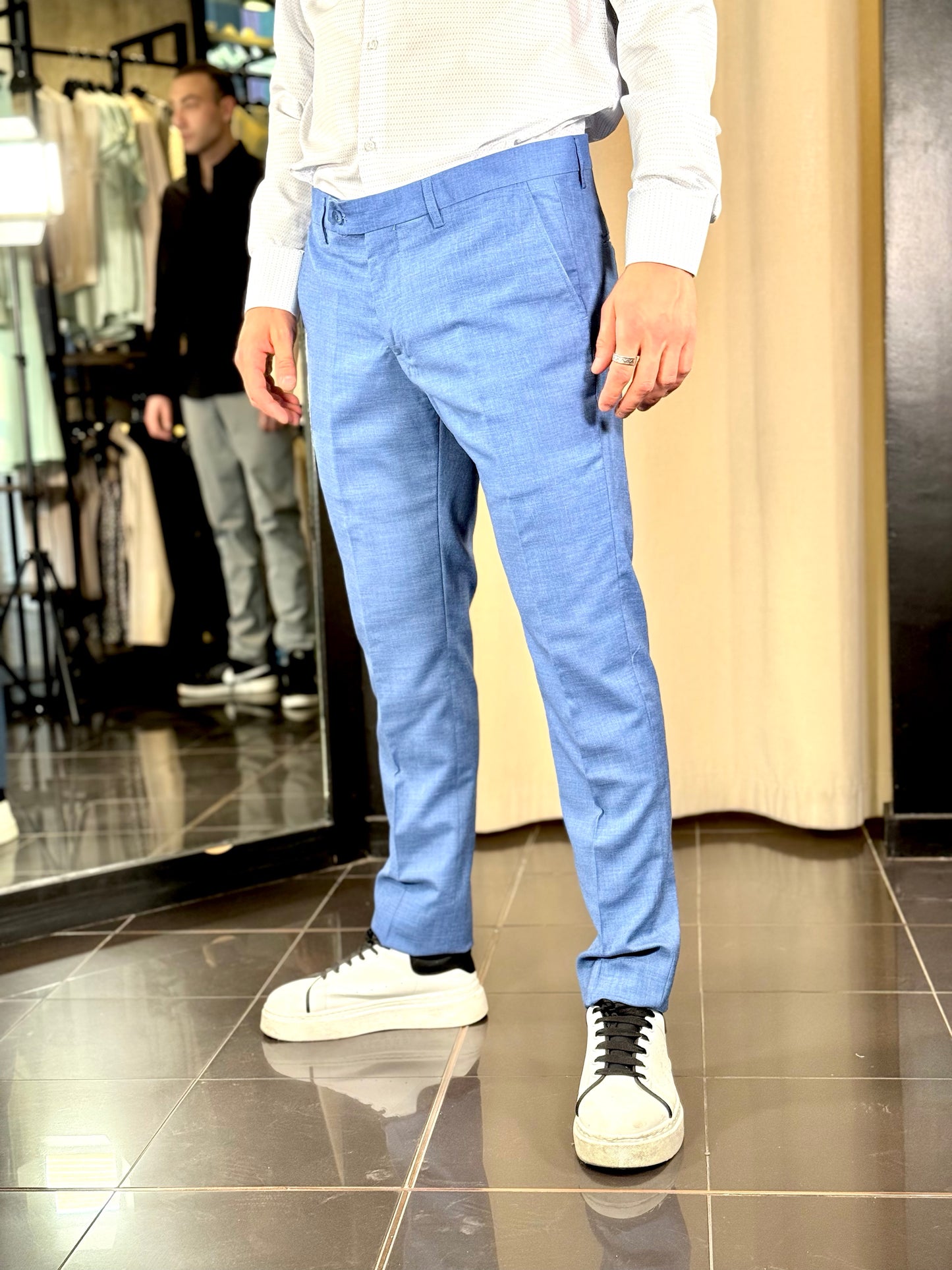 Abito (Pantalone + Giacca) blu jeans 107