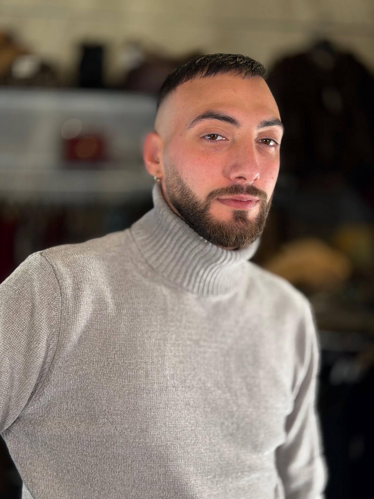 Dolcevita effetto ciniglia beige 2502