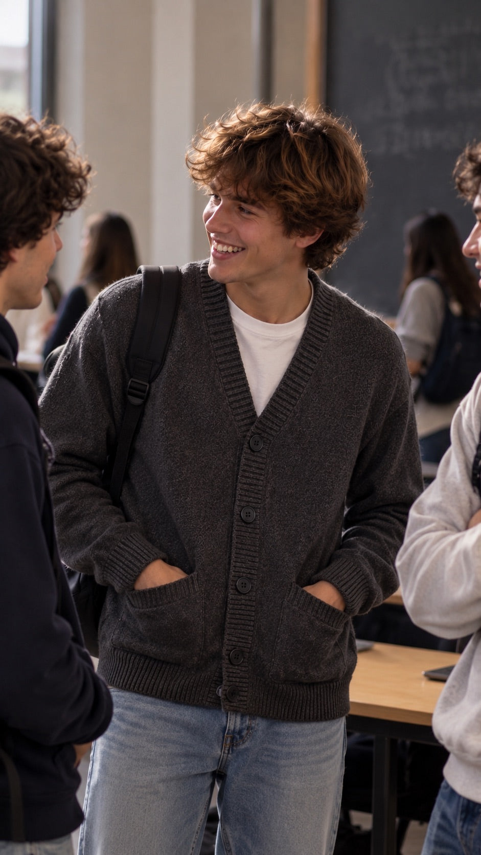 Cardigan antracite
