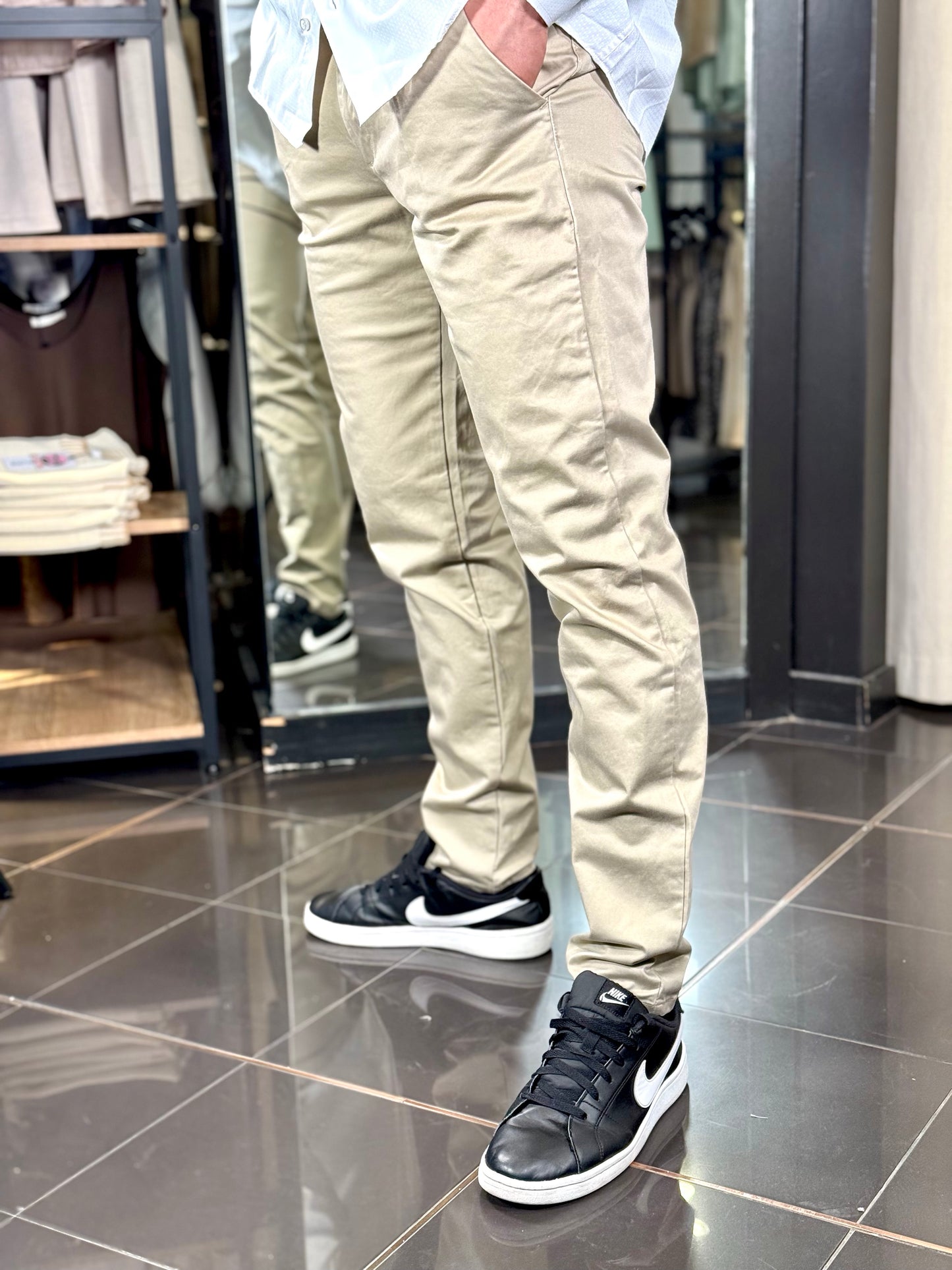 Pantalone Slim beige 119