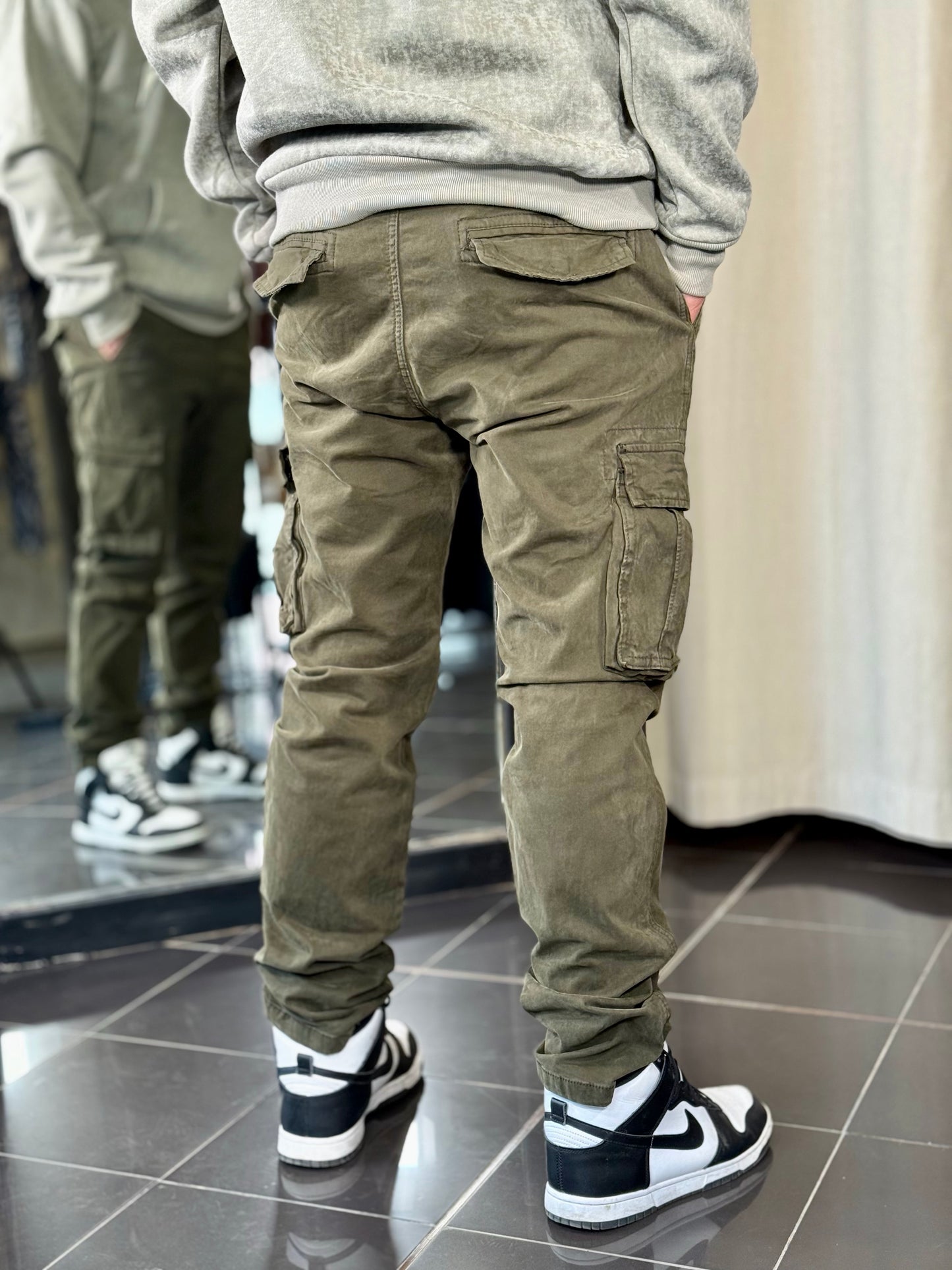 Pantalone cargo verde 2314