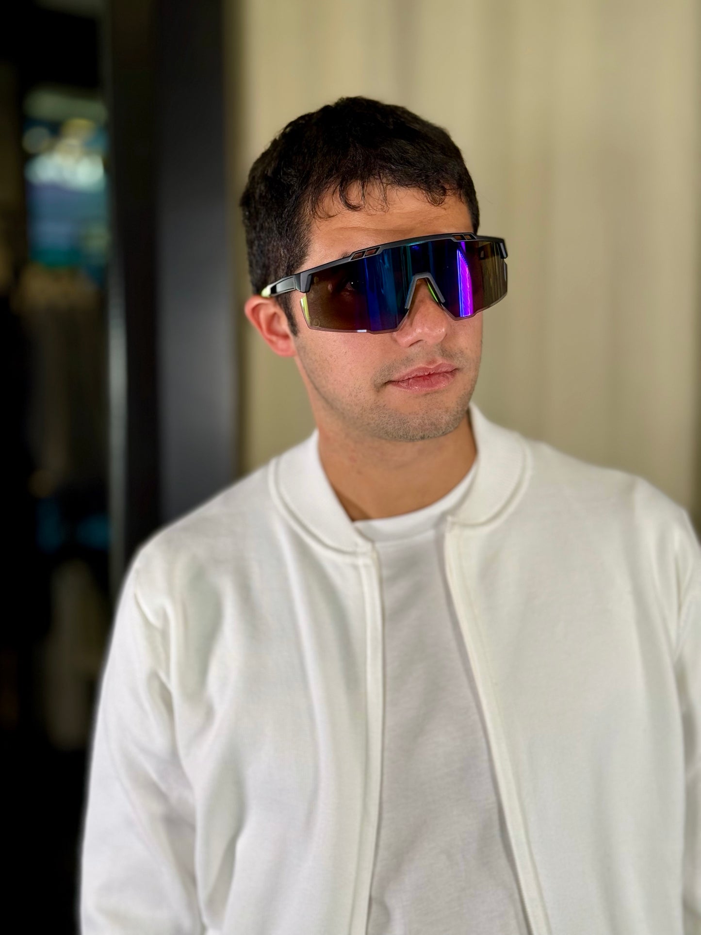 Maglia zip bianca 2347