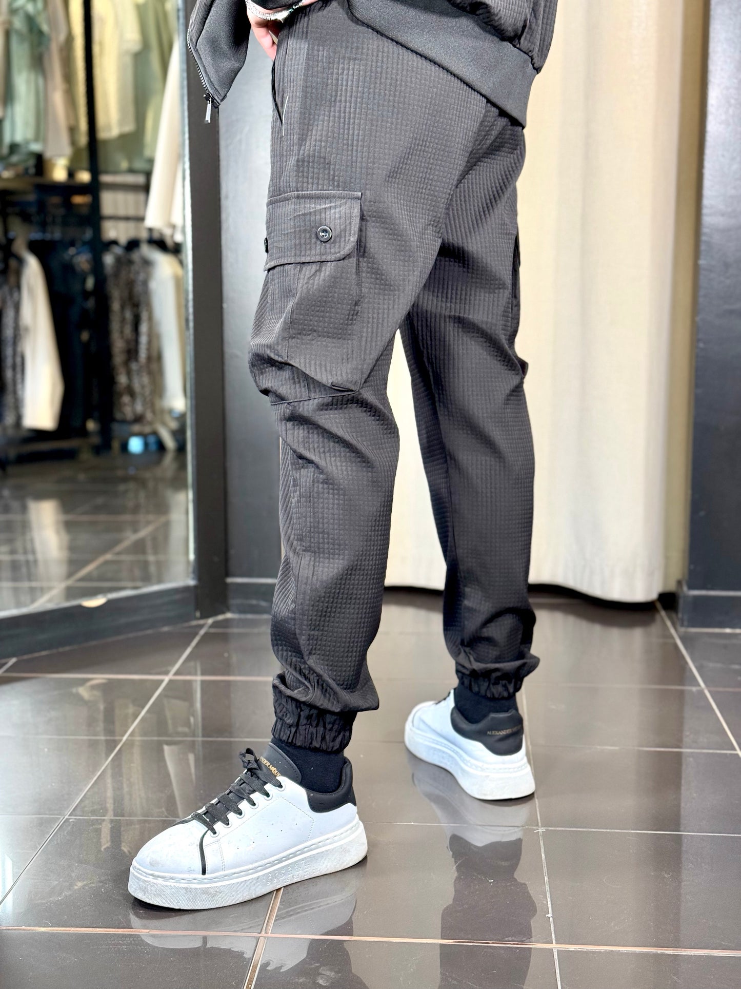 Completo tuta nero (felpa + pantalone) 094