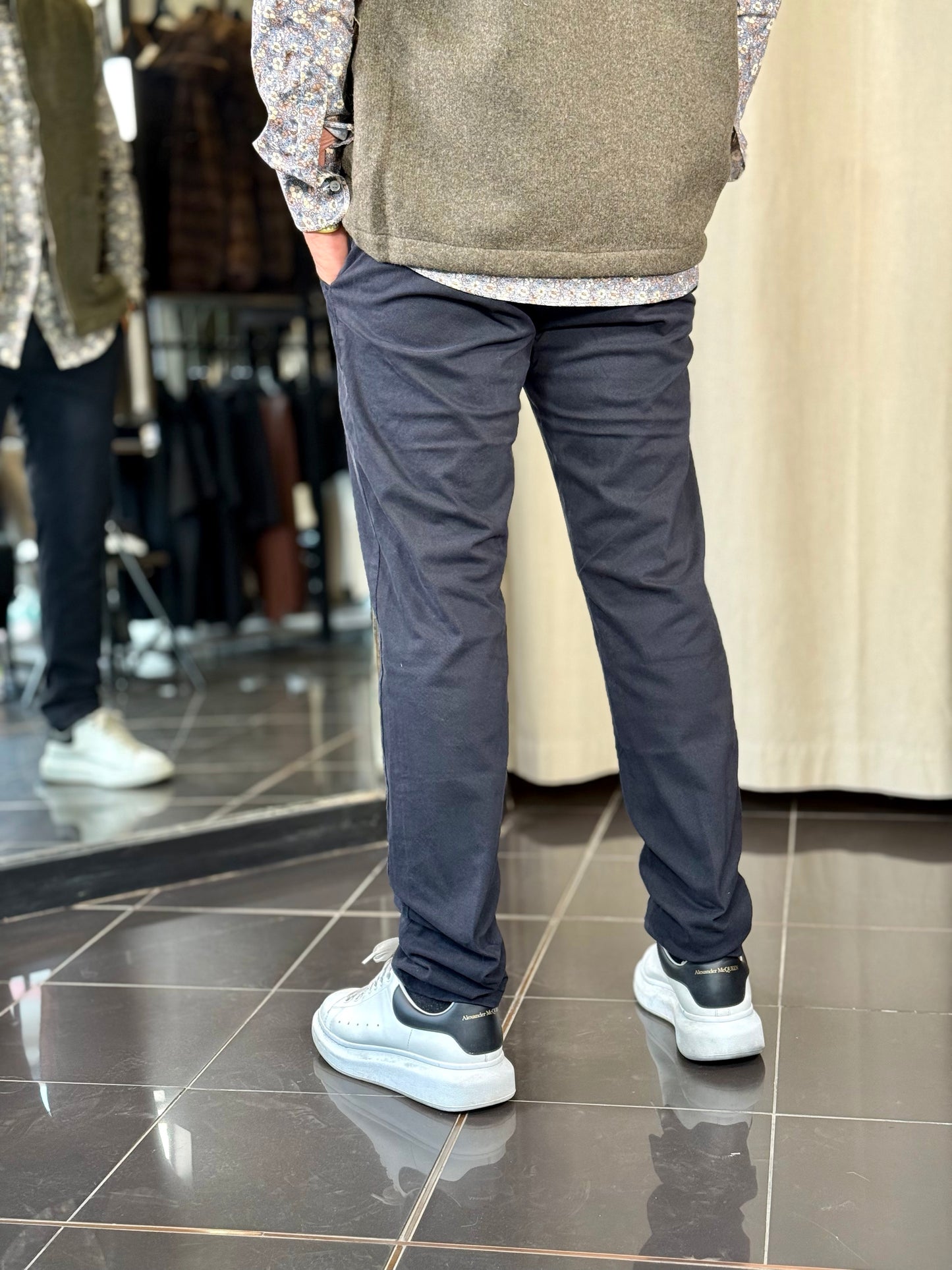 Pantalone blu Slim 2321