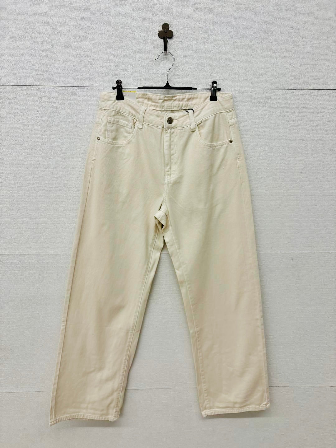 Jeans bianco baggy 2696