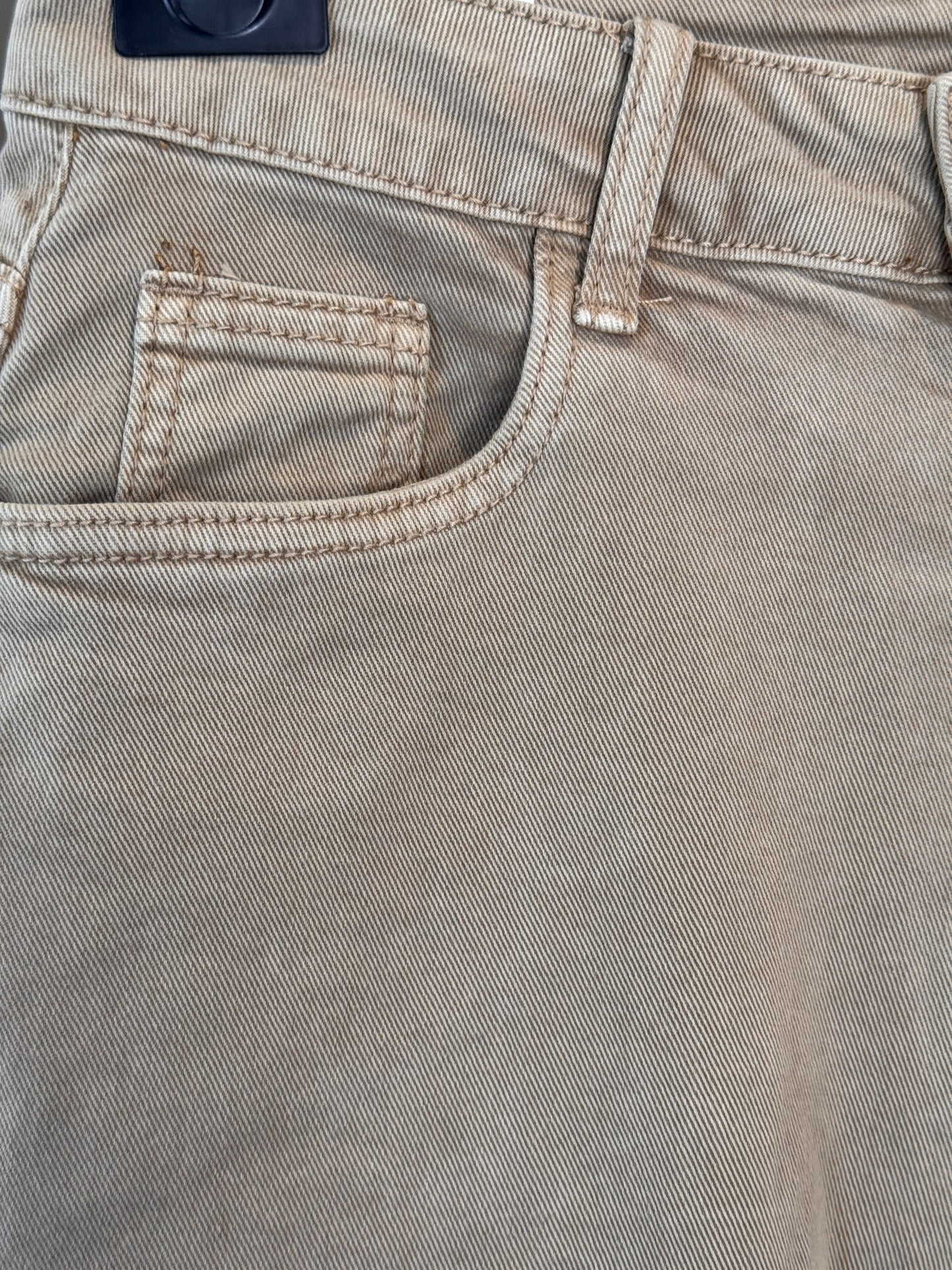 Gauchos beige in denim 2721