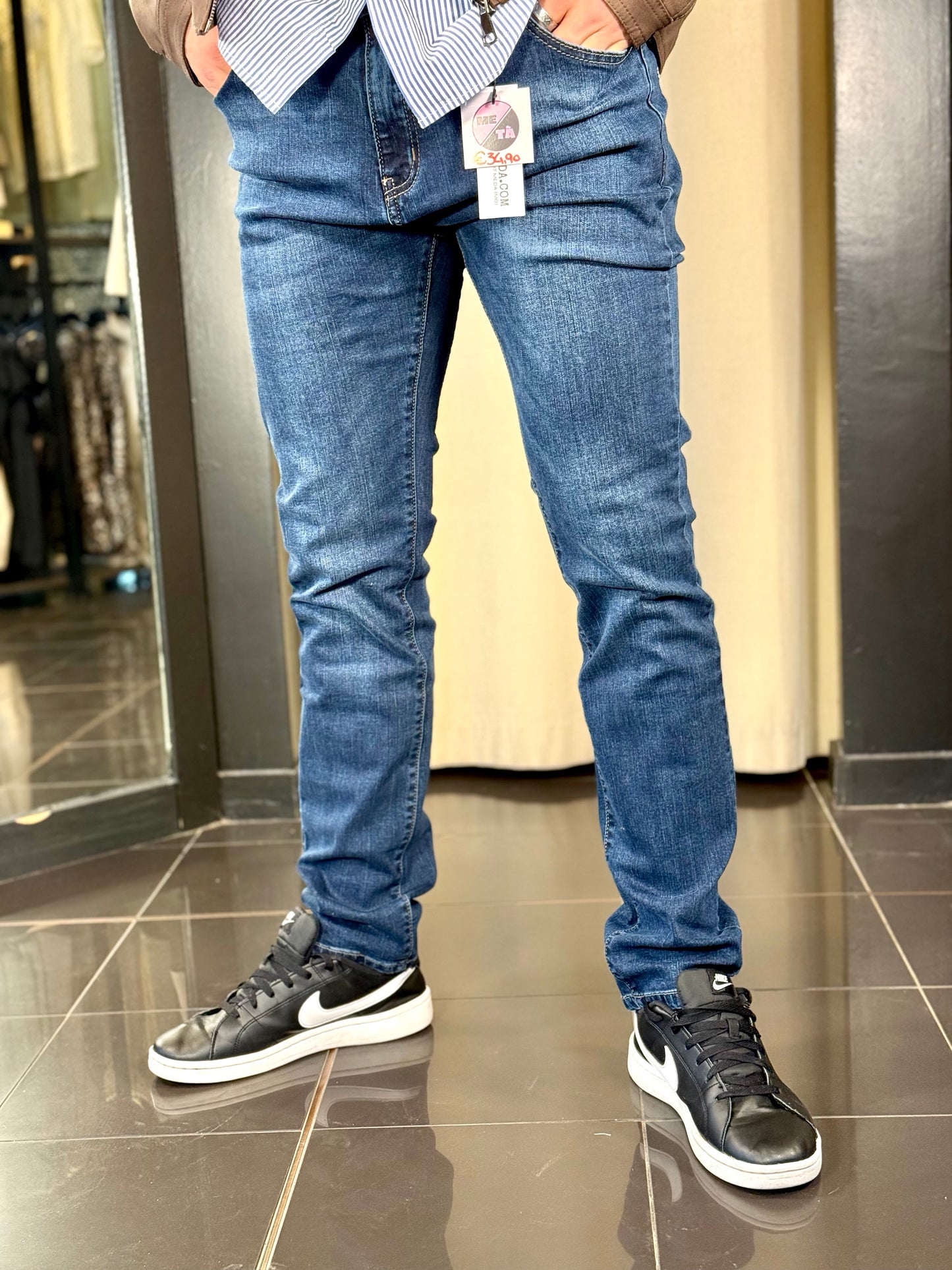 Jeans blu Slim 096