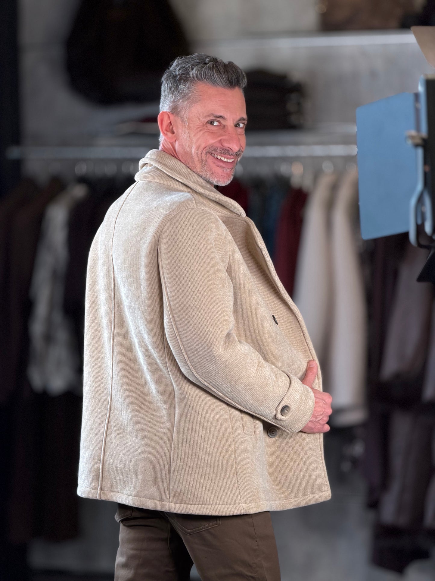 Cappotto doppiopetto beige 2569