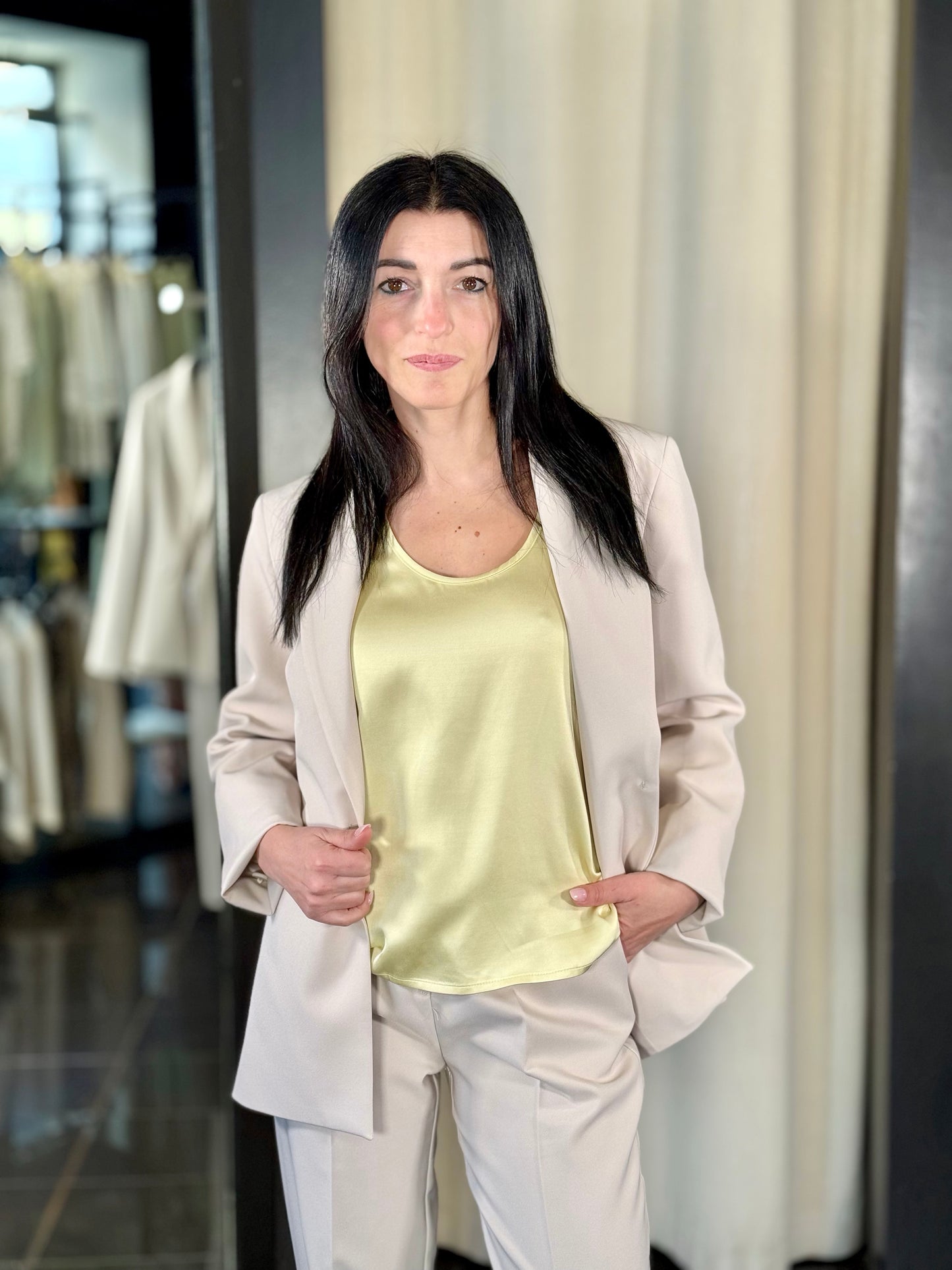 Tailleur (blazer + pantalone) beige 212