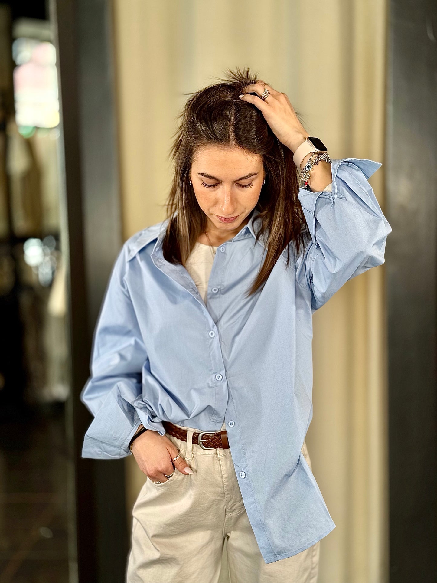 Camicia azzurra regular 422