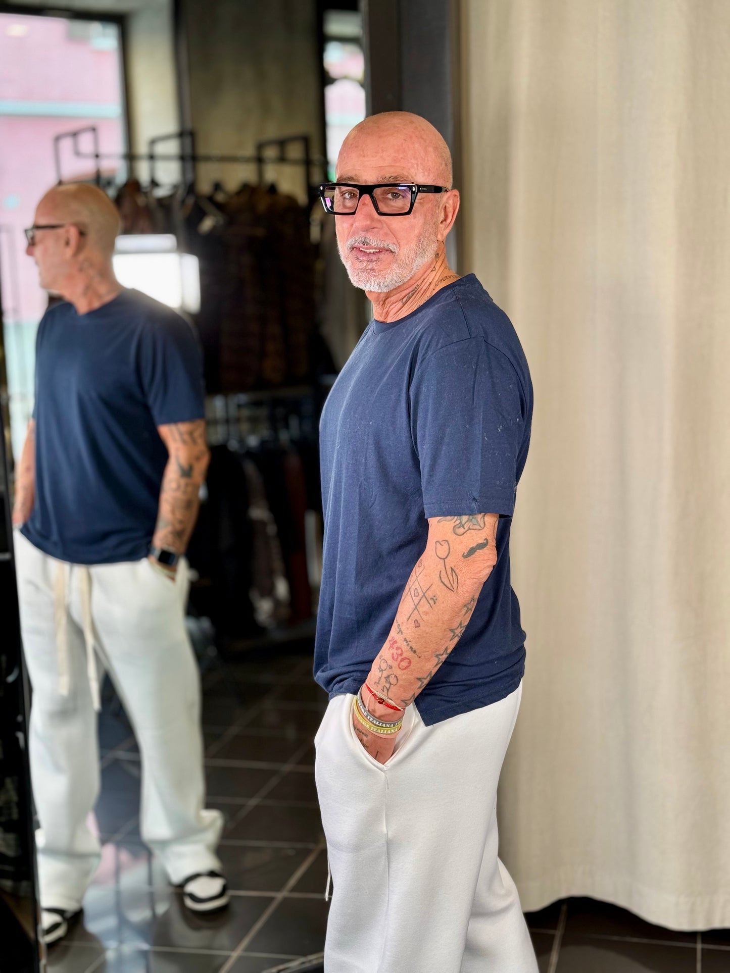 T-shirt basica blu 2304