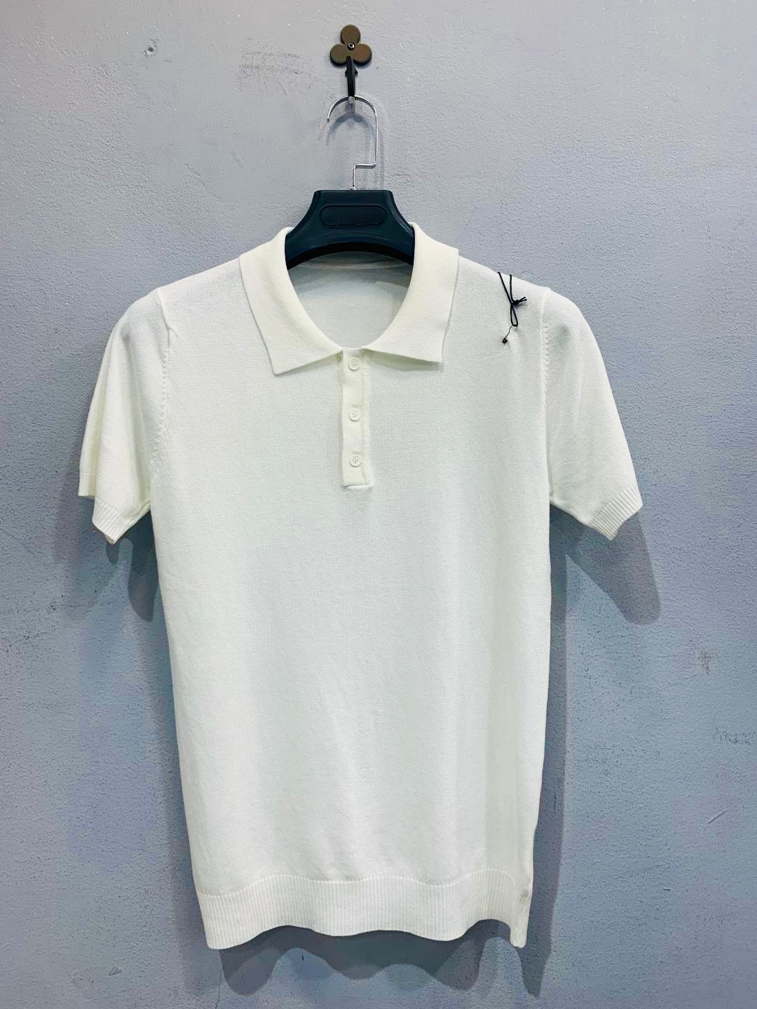 Polo in maglina bianca 2689
