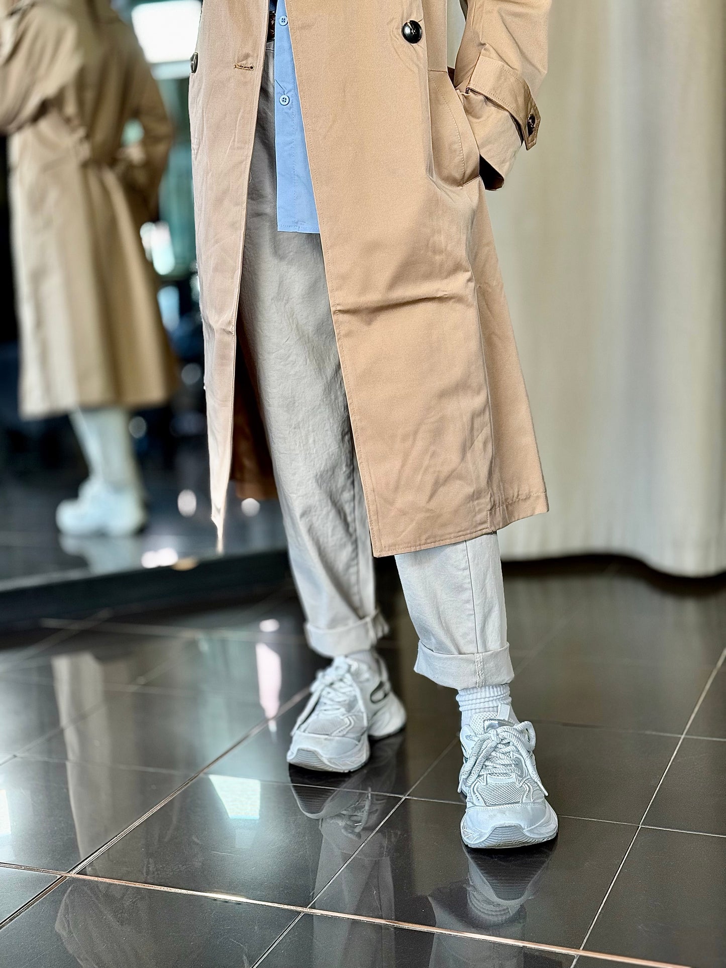 Trench beige in taglia unica 359