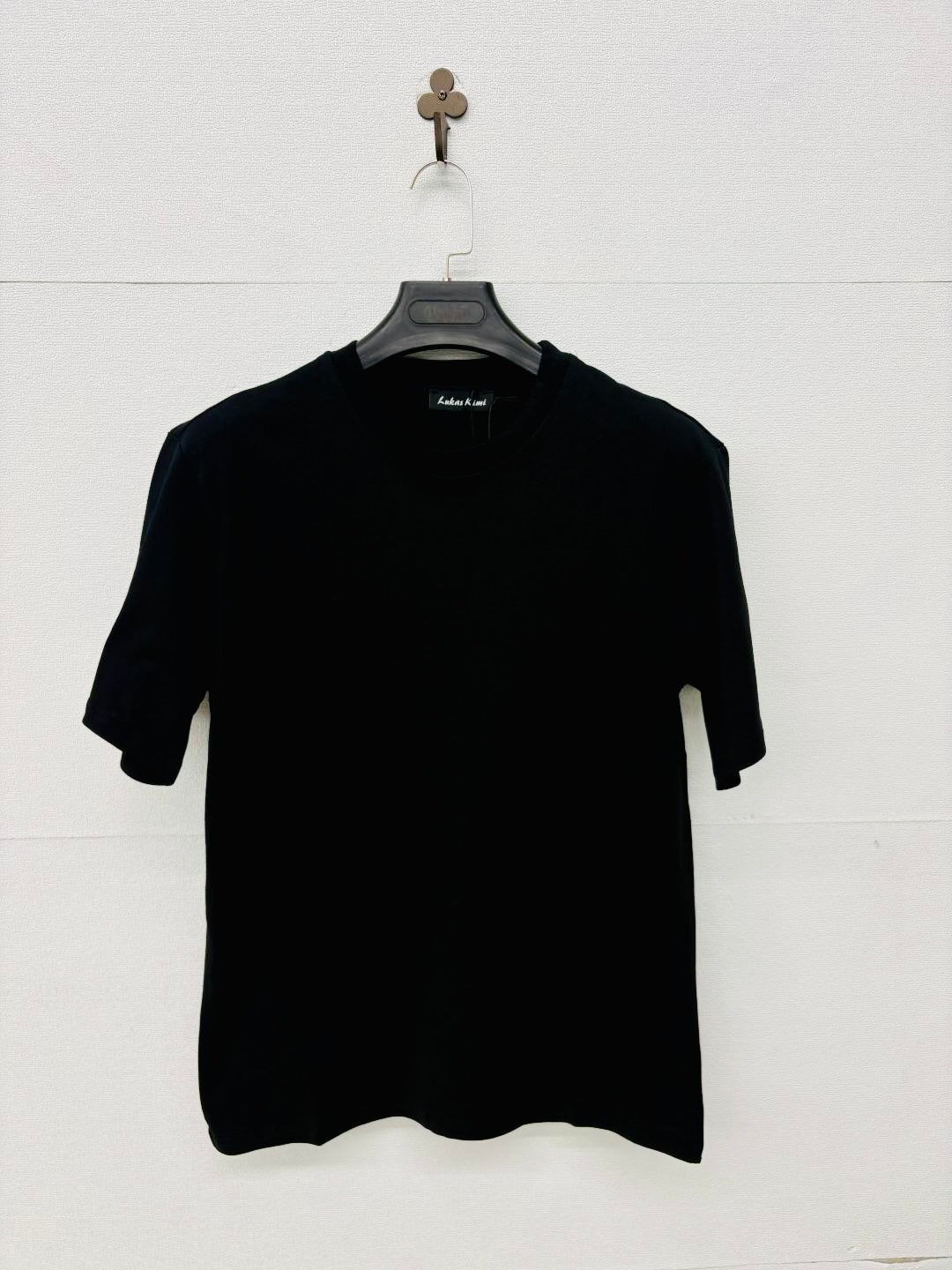 T-shirt oversize nera basica 2703