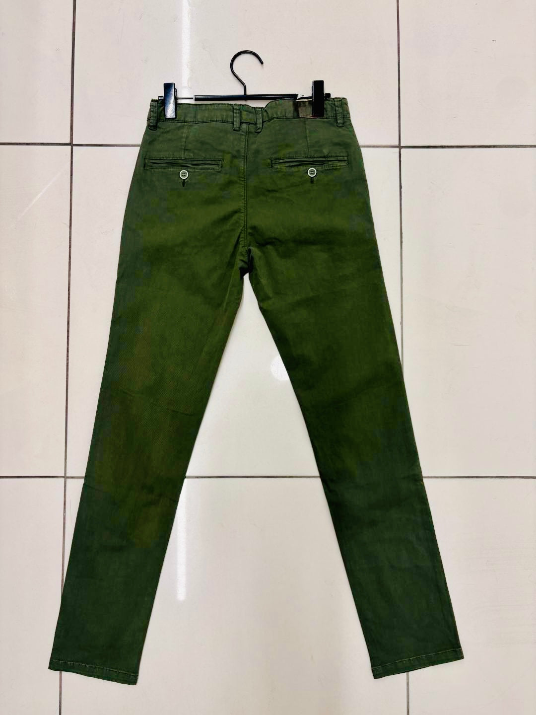 Pantalone verde Slim 2774