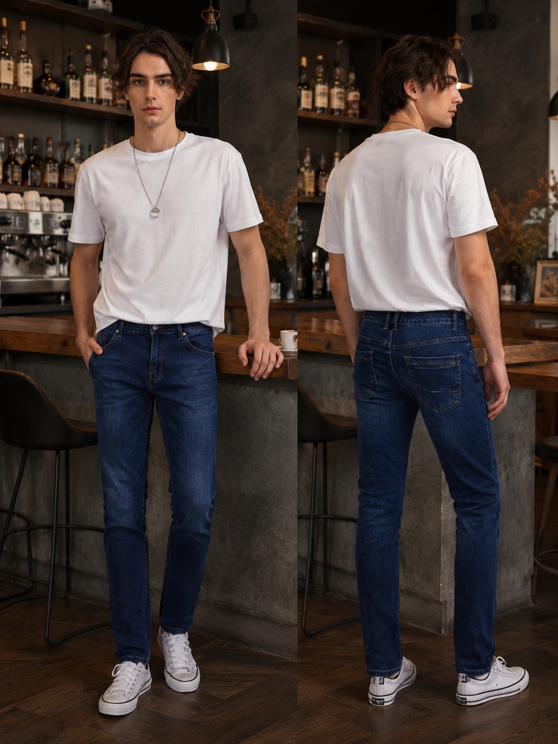 Jeans blu slim