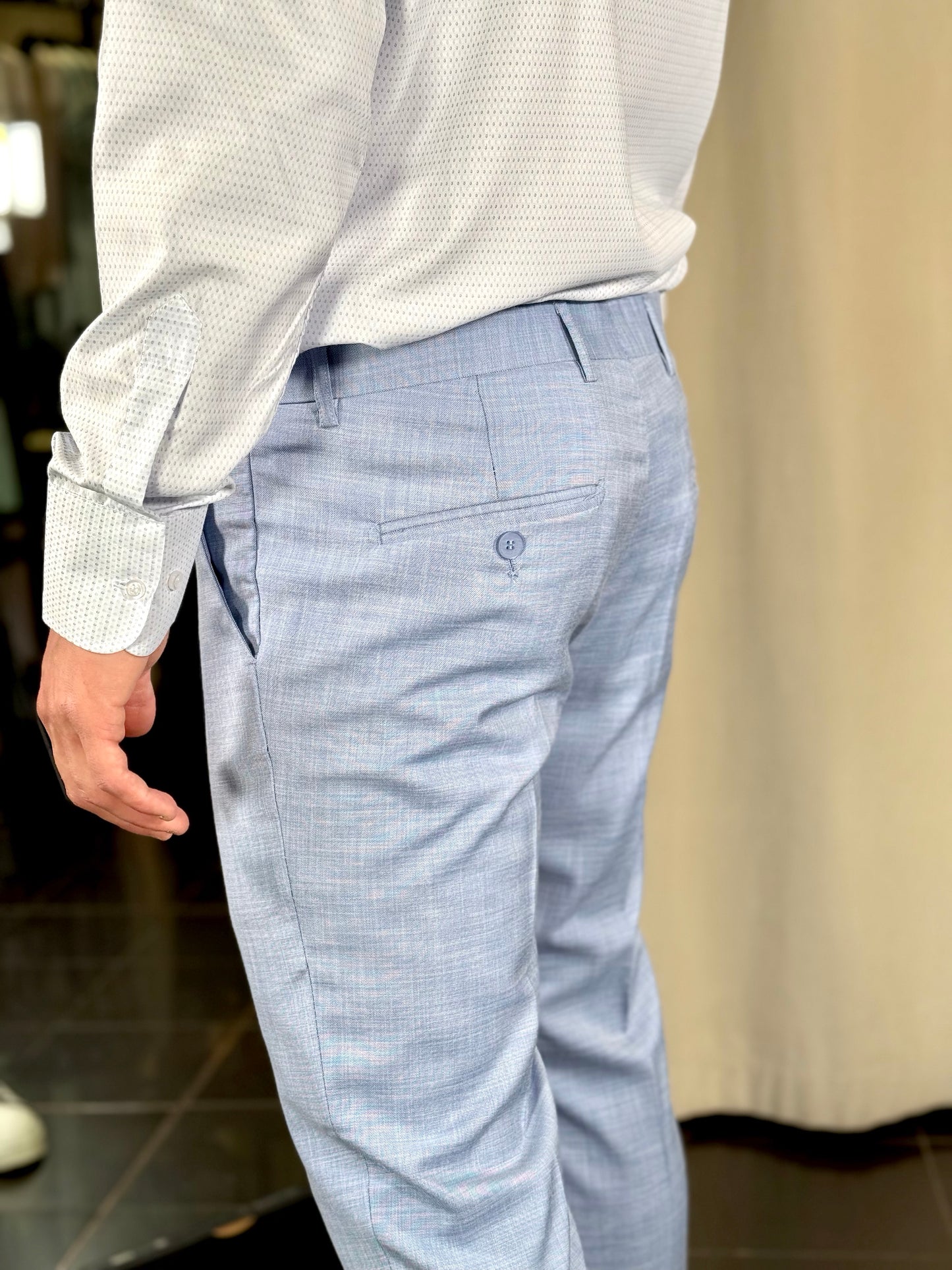 Abito (Pantalone + Giacca) azzurro 108