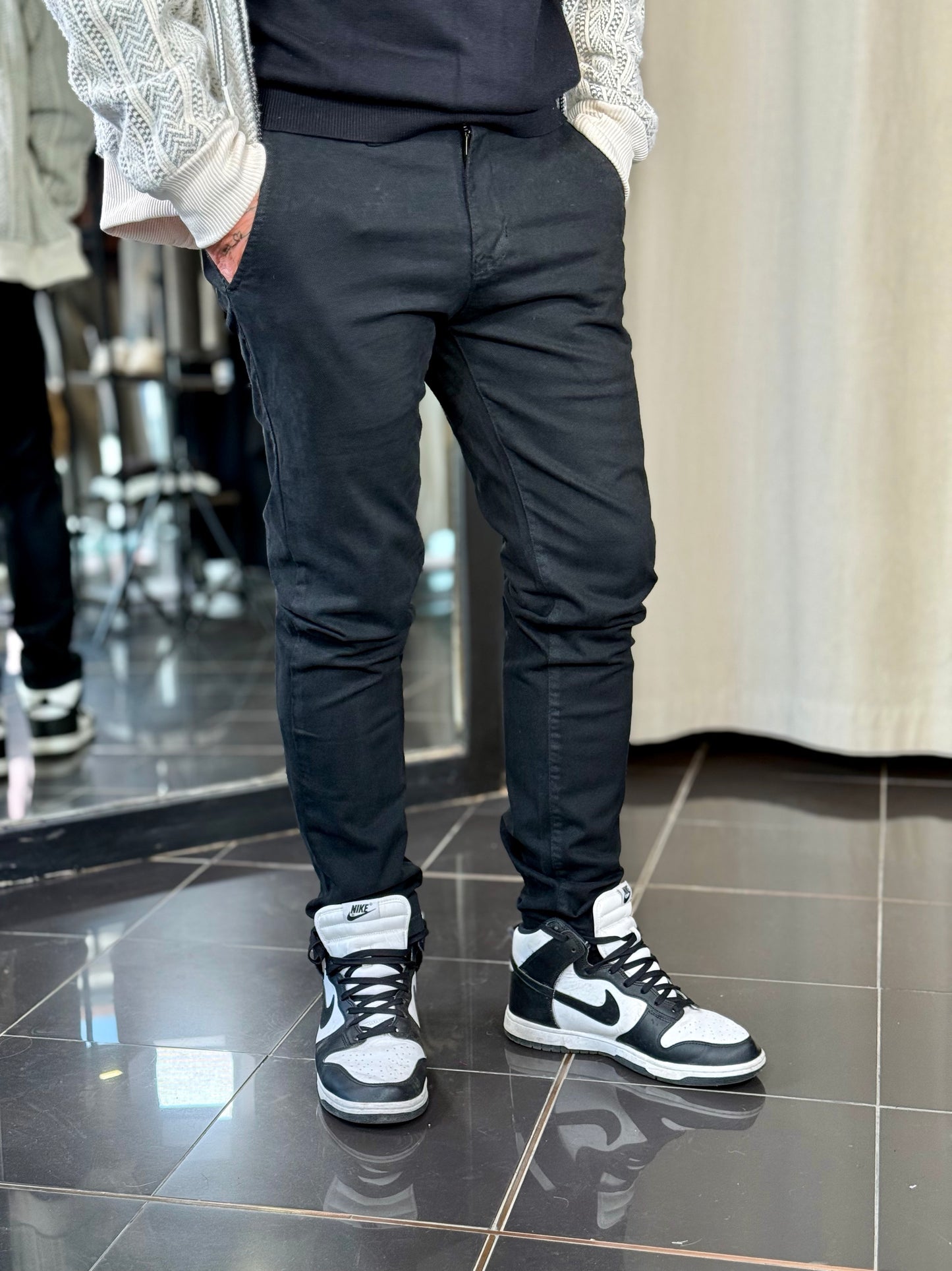Pantalone Slim nero 2309