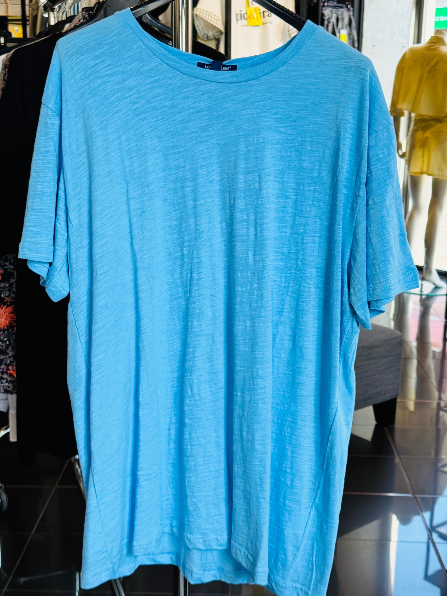 T-shirt azzurra basica 178A