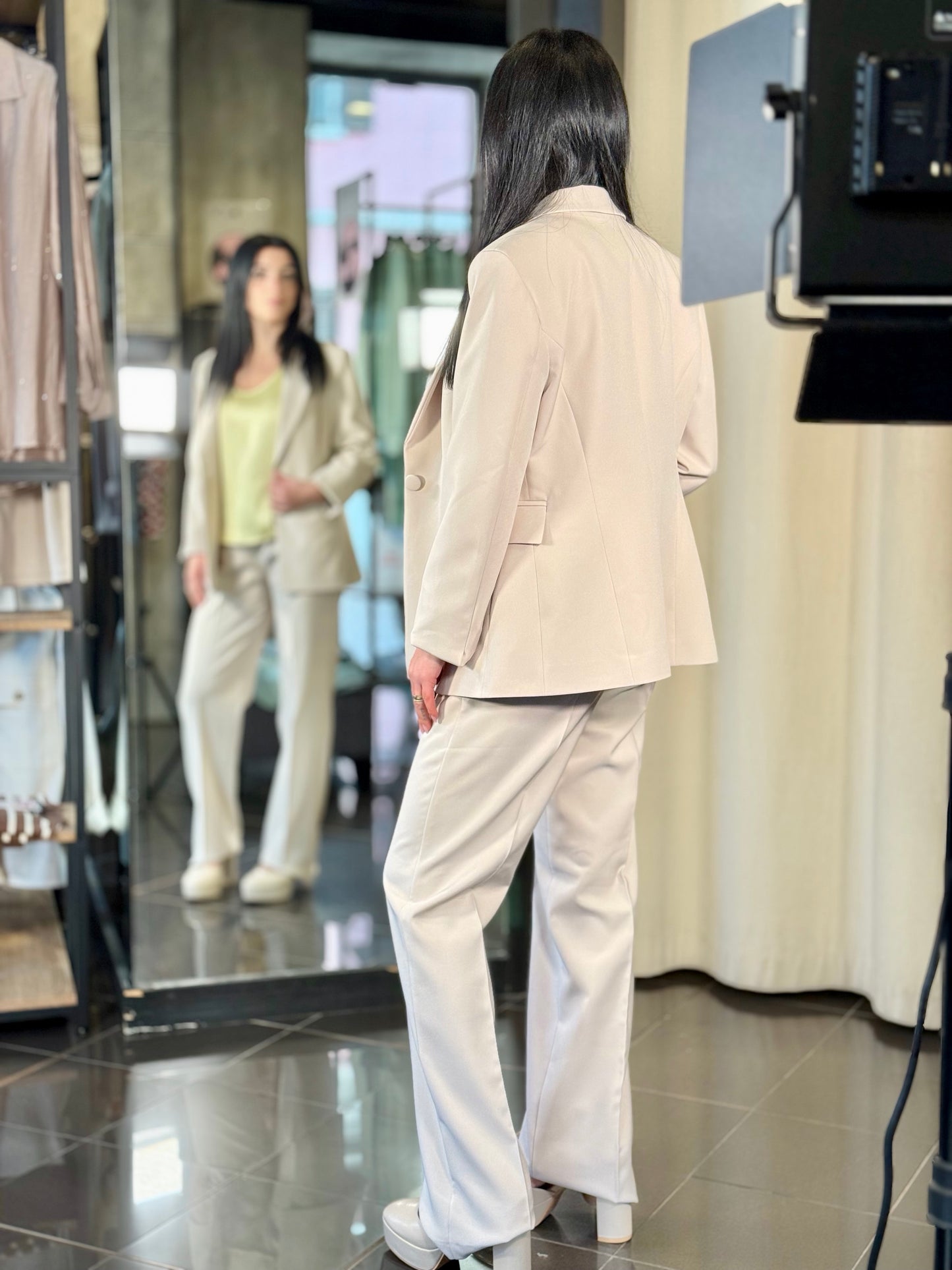 Tailleur (blazer + pantalone) beige 212