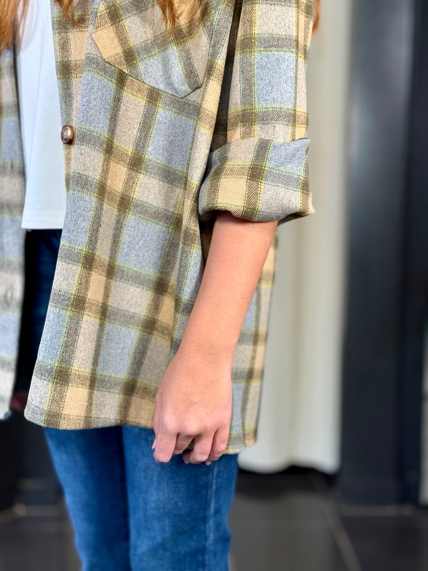 Camicia scozzese oversize 2269