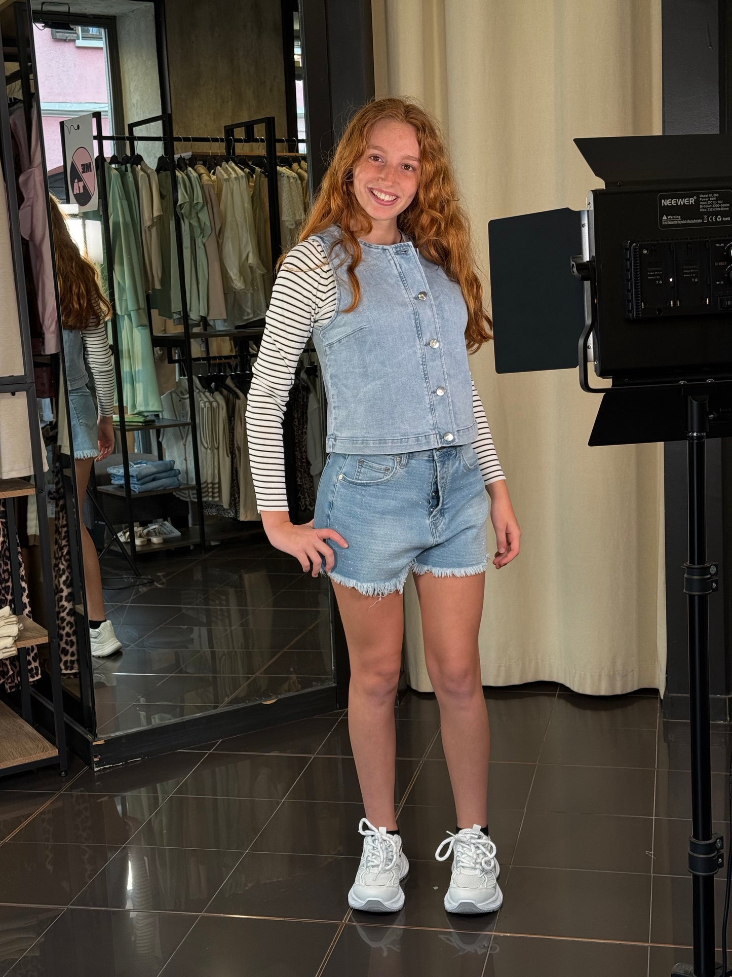 Gilet smanicato in jeans 462