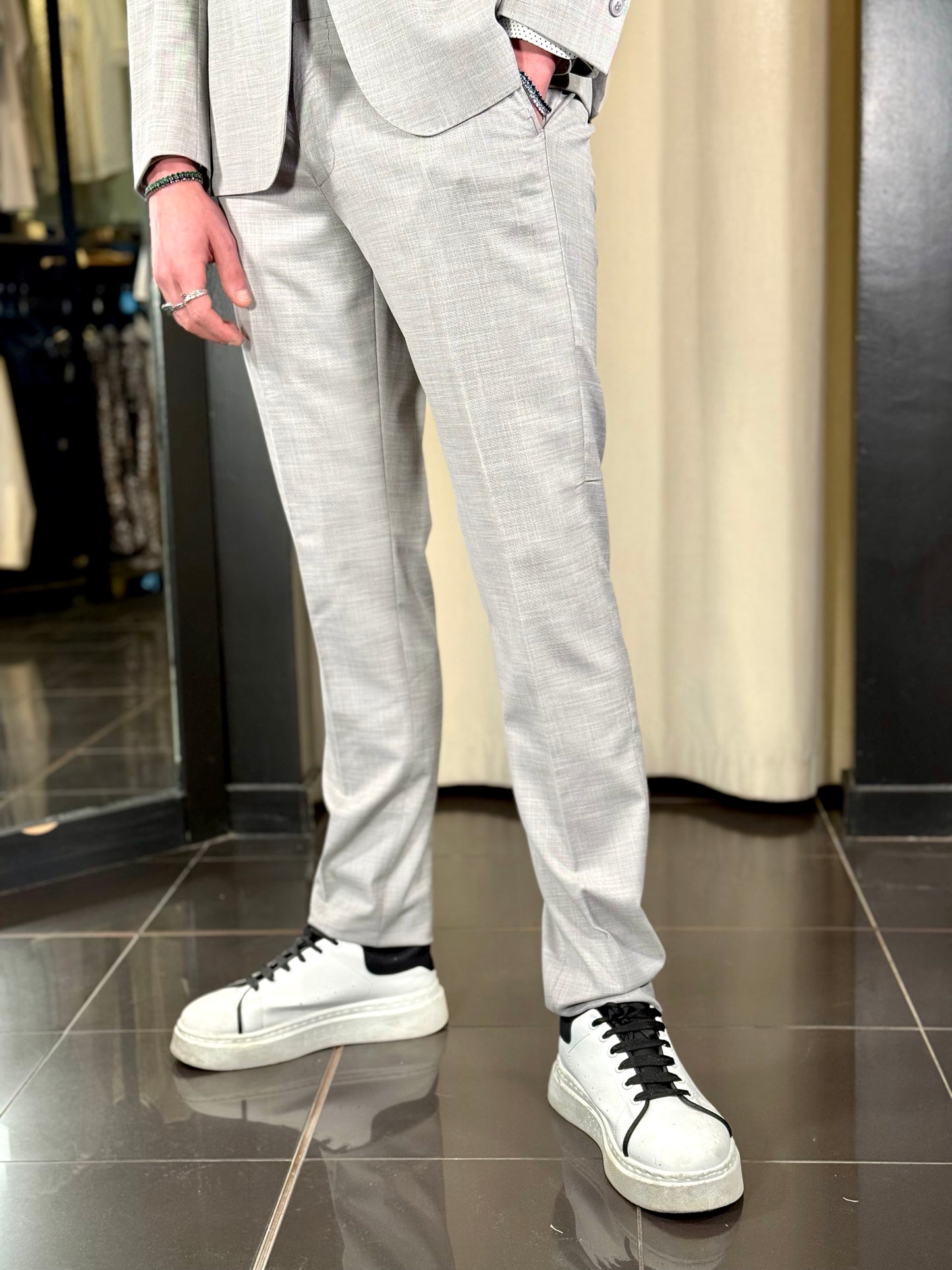 Abito (Pantalone + Giacca) grigio 105