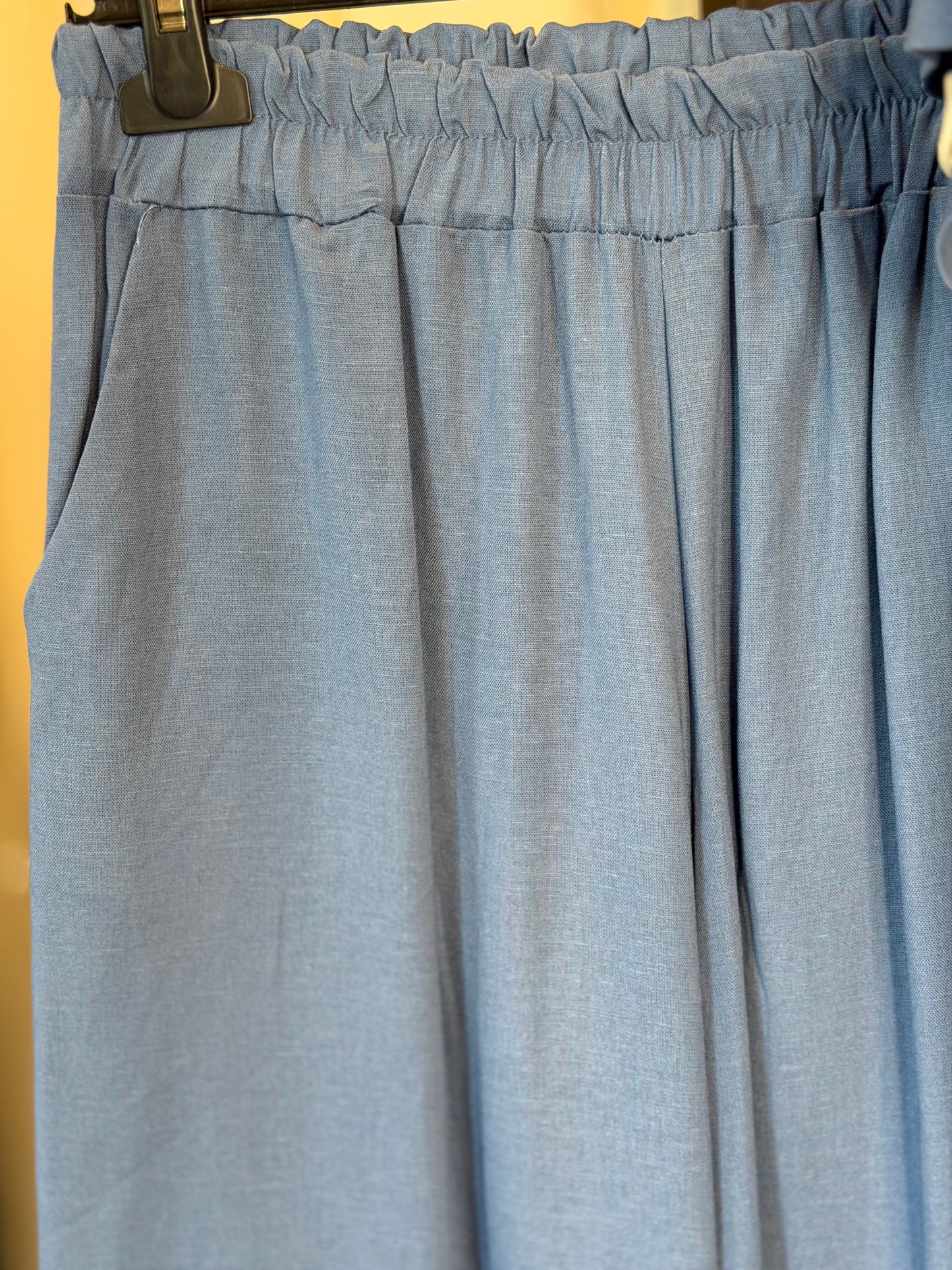 Completo (giacca + pantalone) azzurro in taglia unica 2898