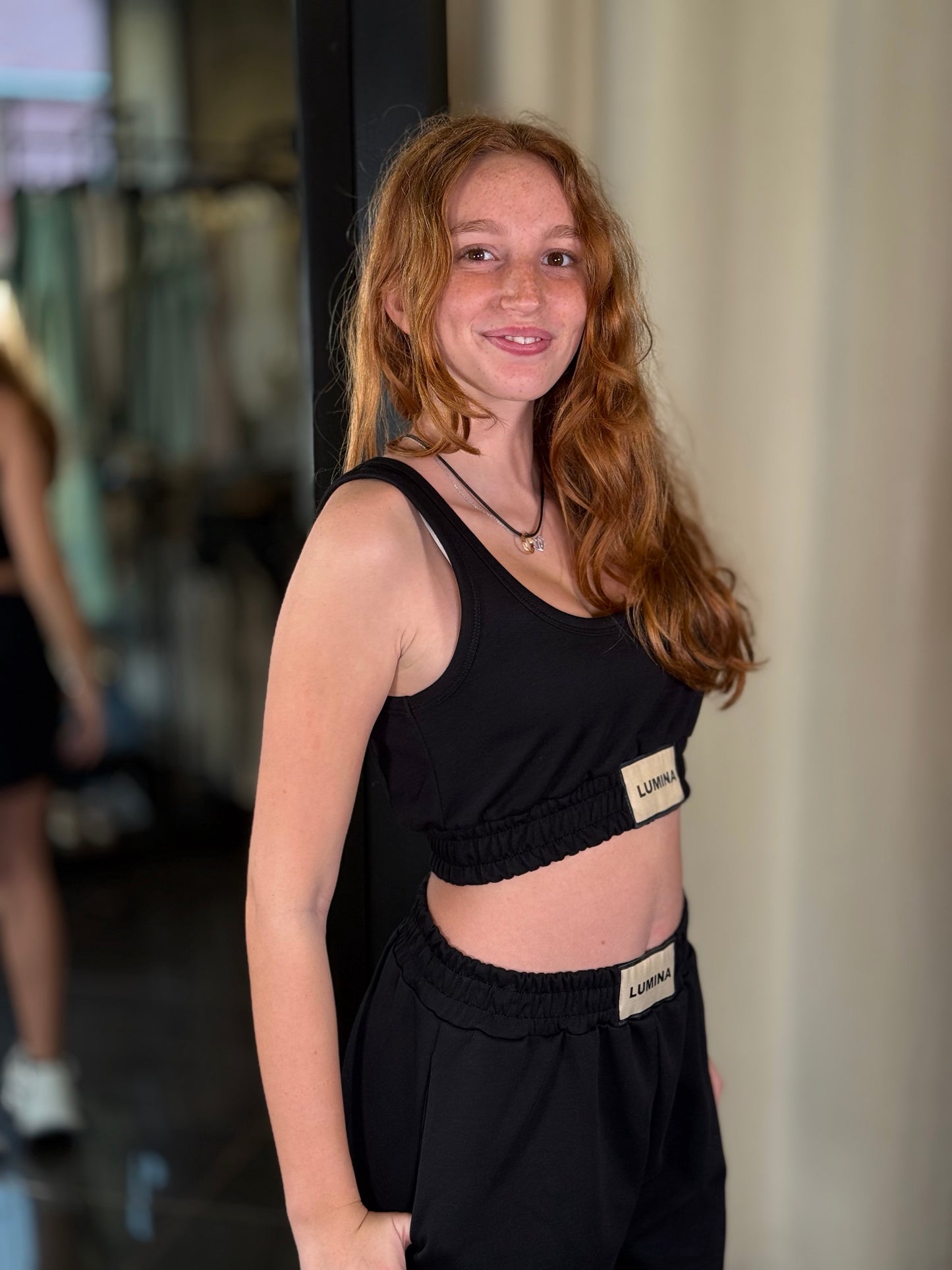Top nero in taglia unica 464