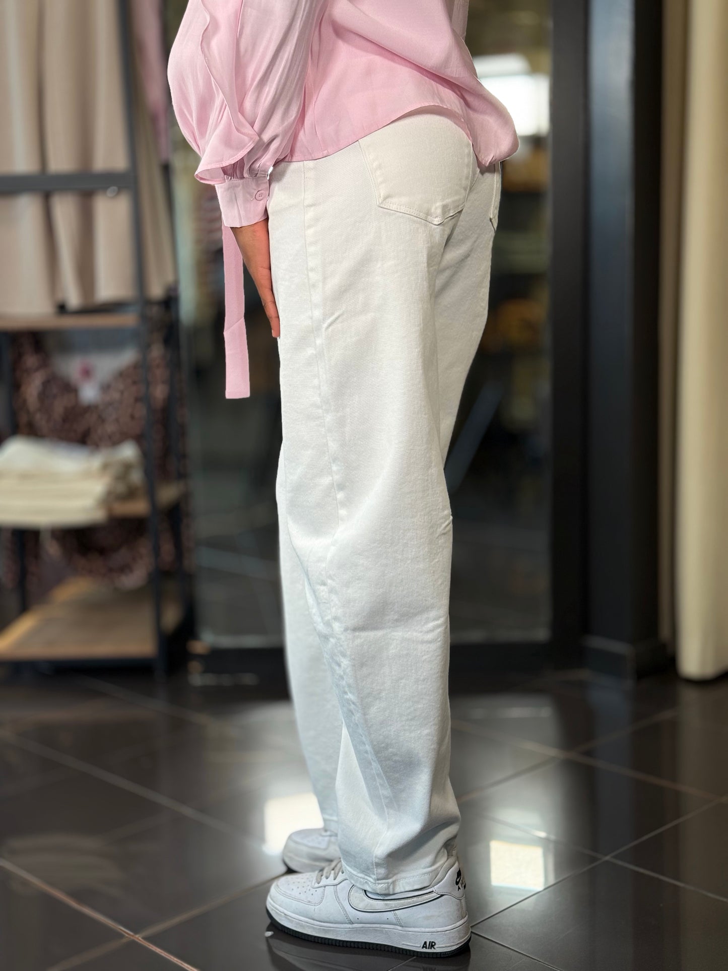 Jeans baloon bianco 360