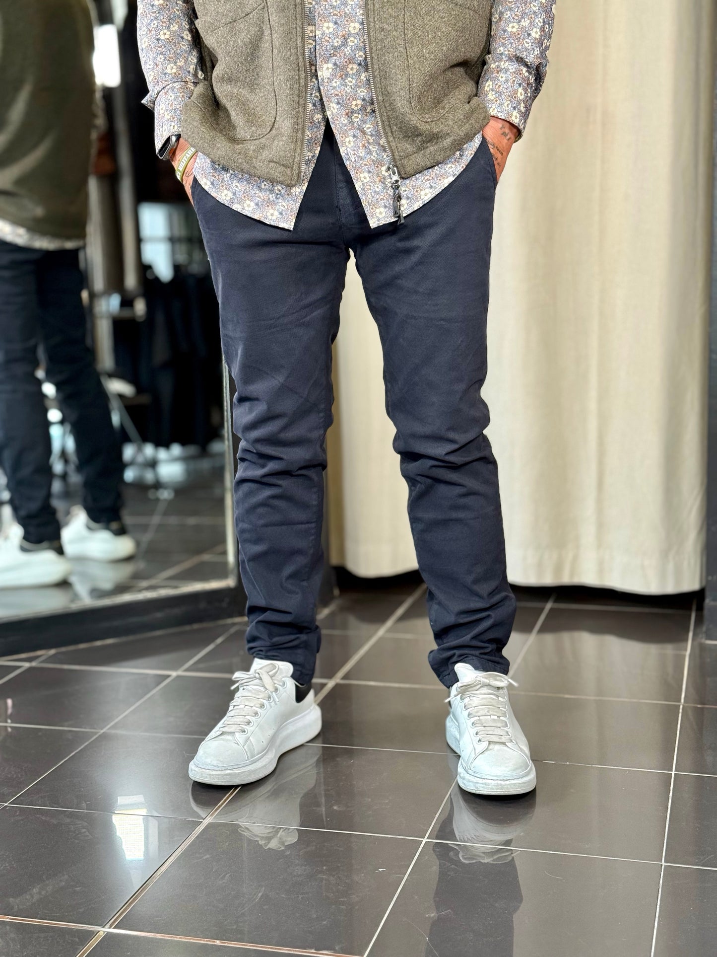 Pantalone blu Slim 2321