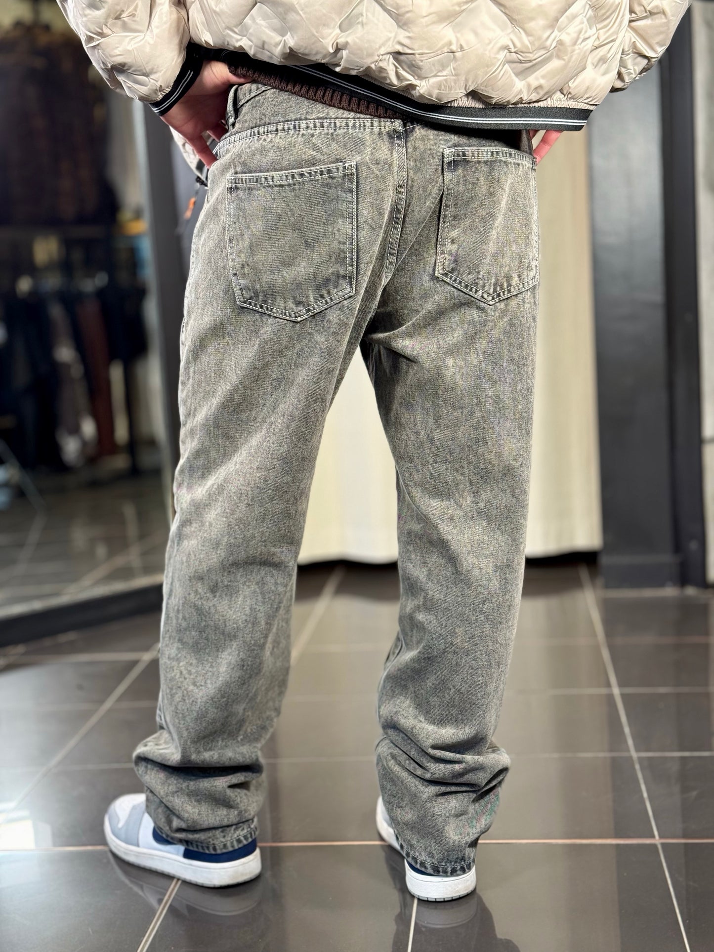 Jeans baggy slavato 2098
