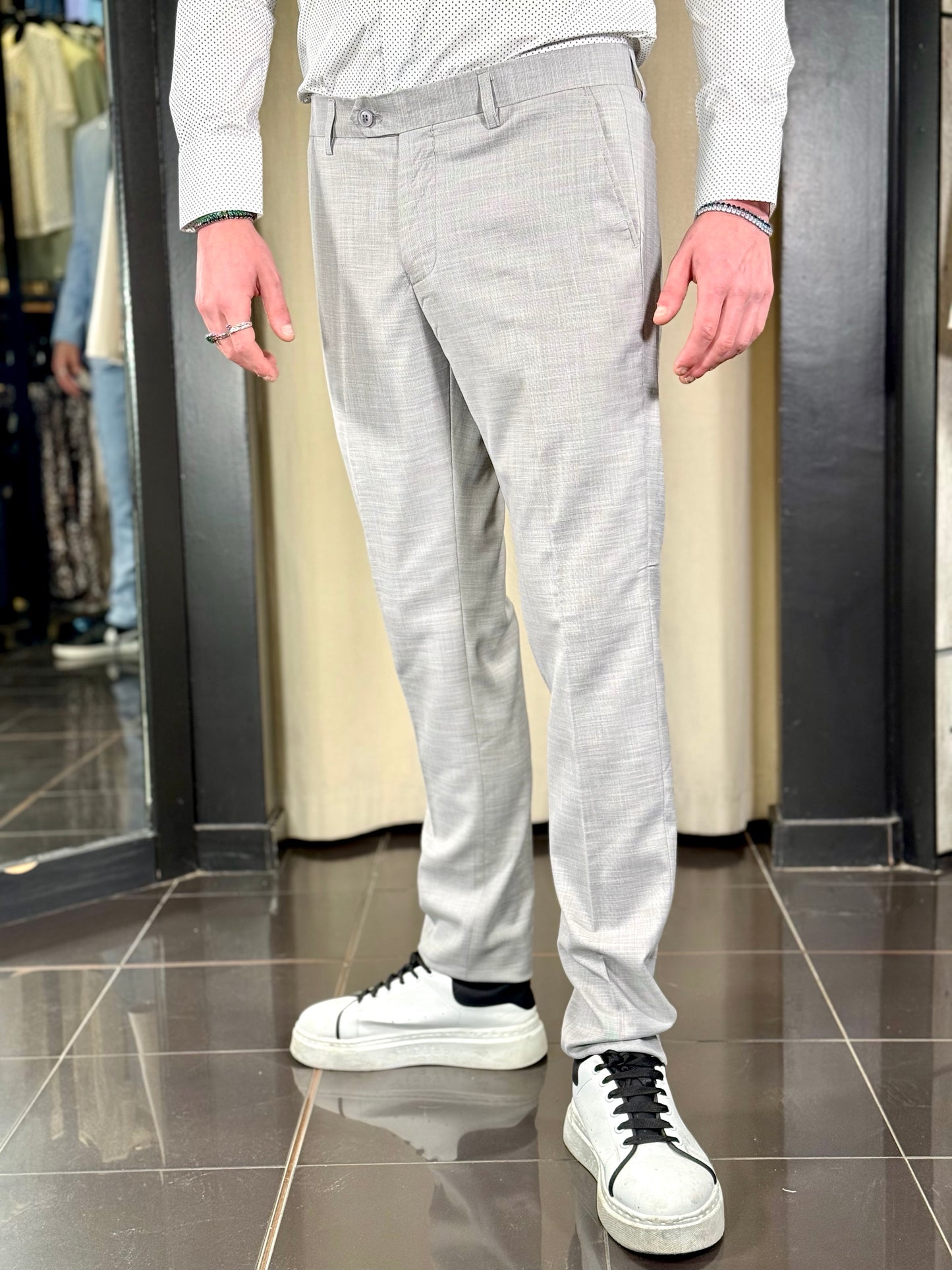 Abito (Pantalone + Giacca) grigio 105