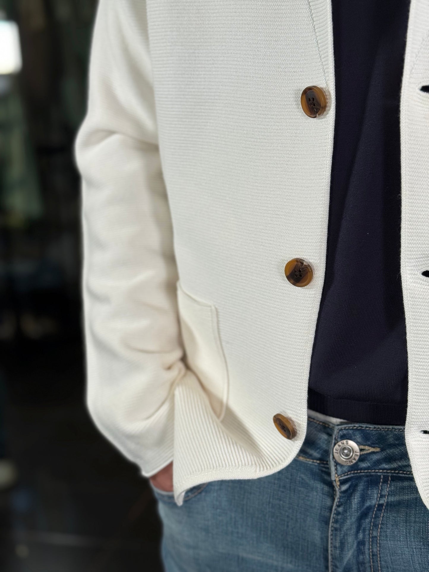 Giacca cardigan bianca 405