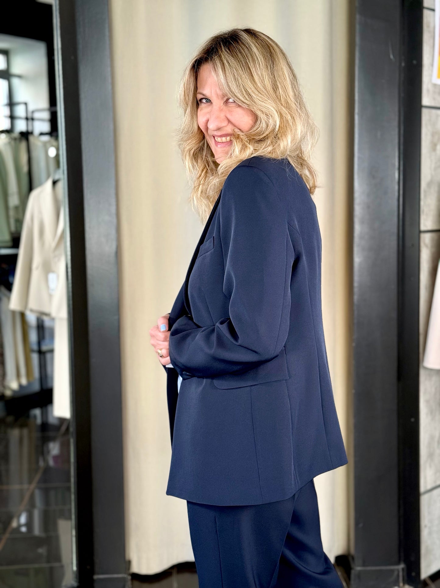 Tailleur (blazer + pantalone) blu 211