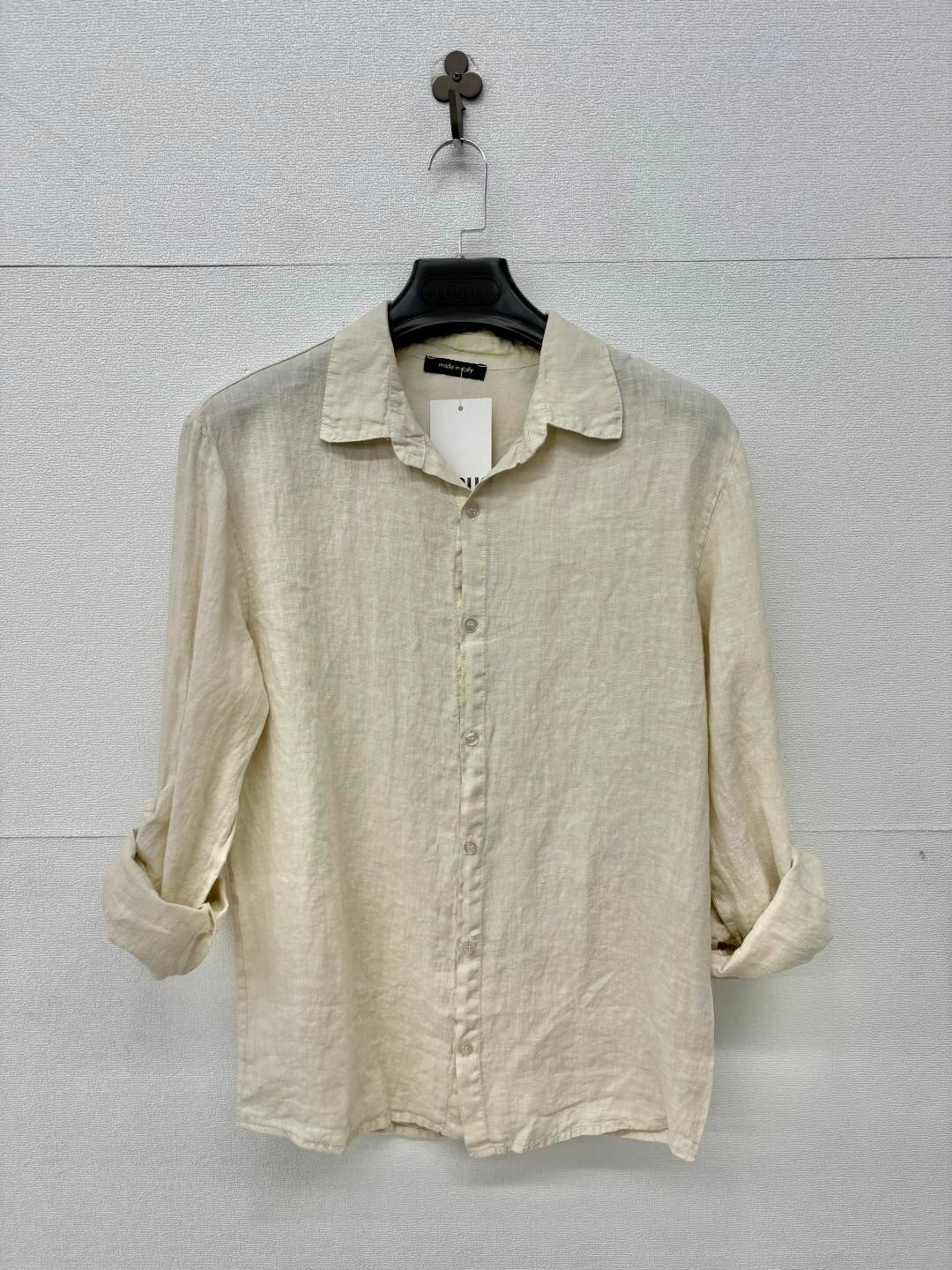 Camicia in lino beige 2457