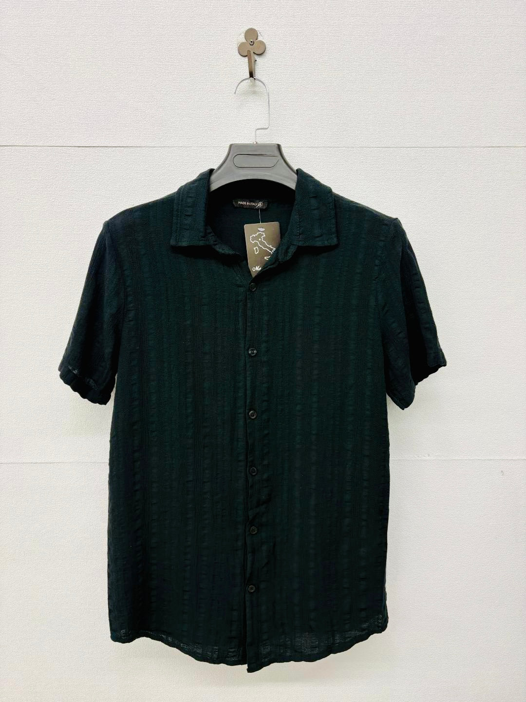 Camicia a maniche corte nero 2772