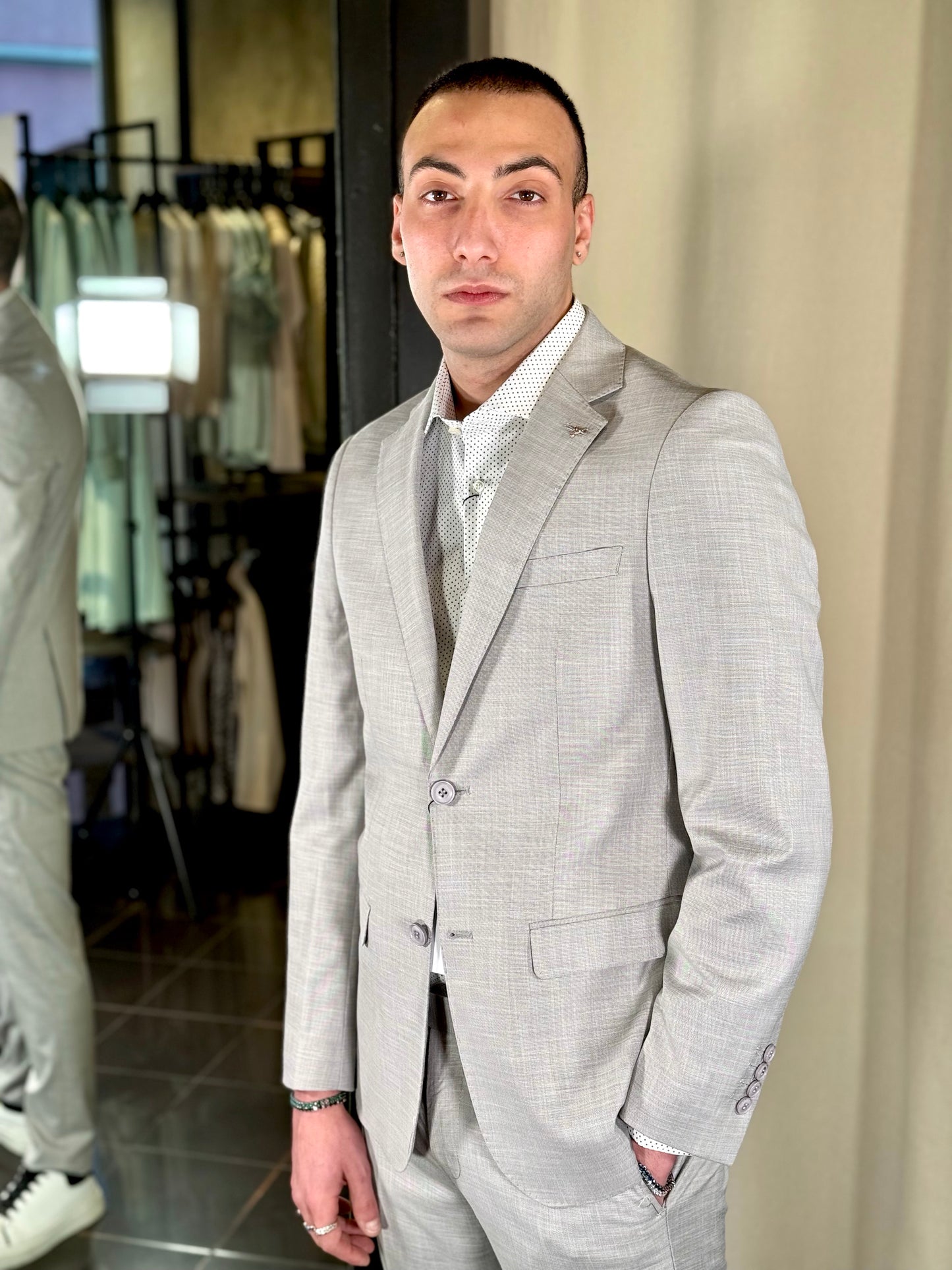 Abito (Pantalone + Giacca) grigio 105