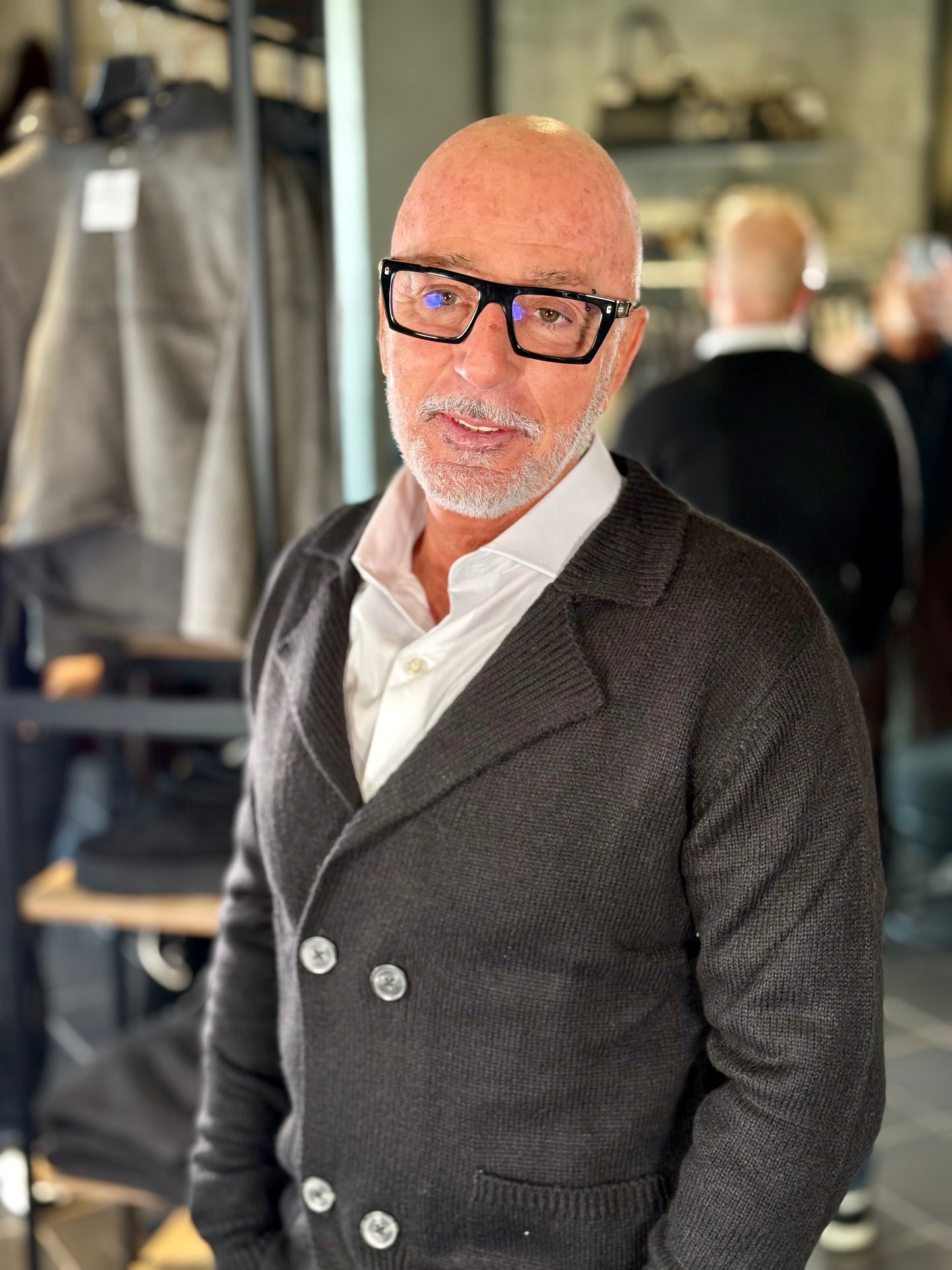 Cardigan doppio petto nero 2135