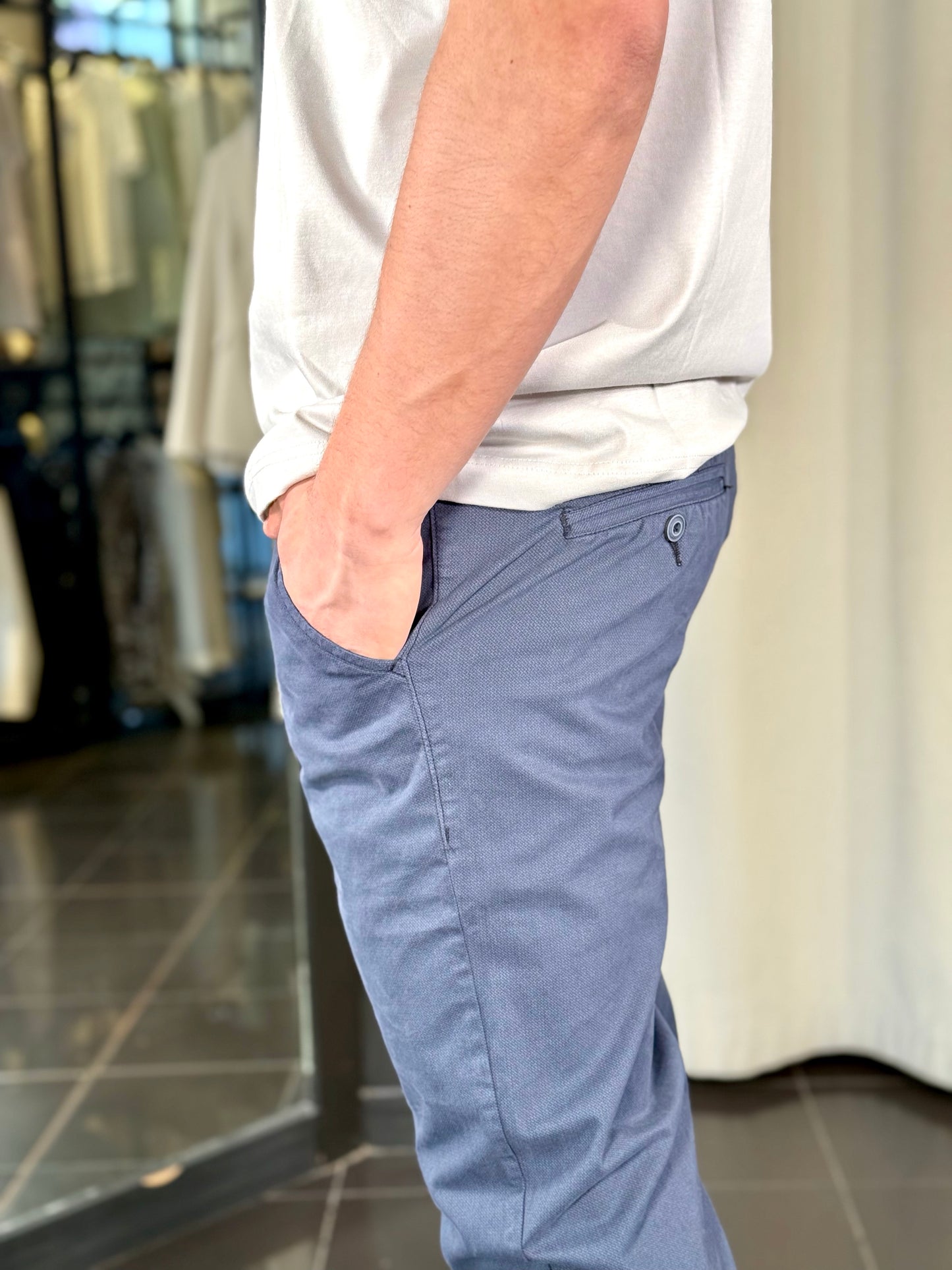Pantalone Slim blu 178