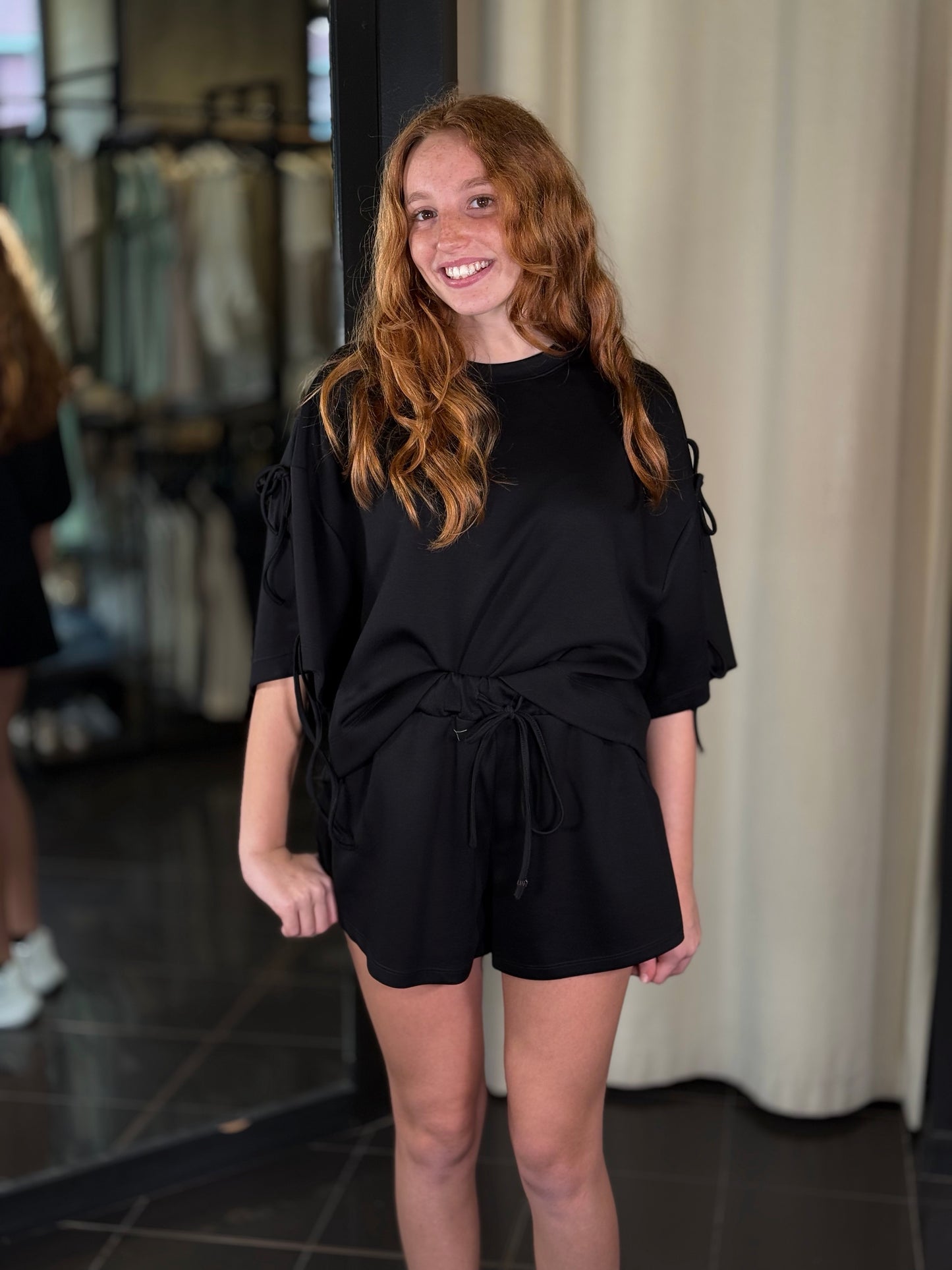 Shorts nero tuta 477