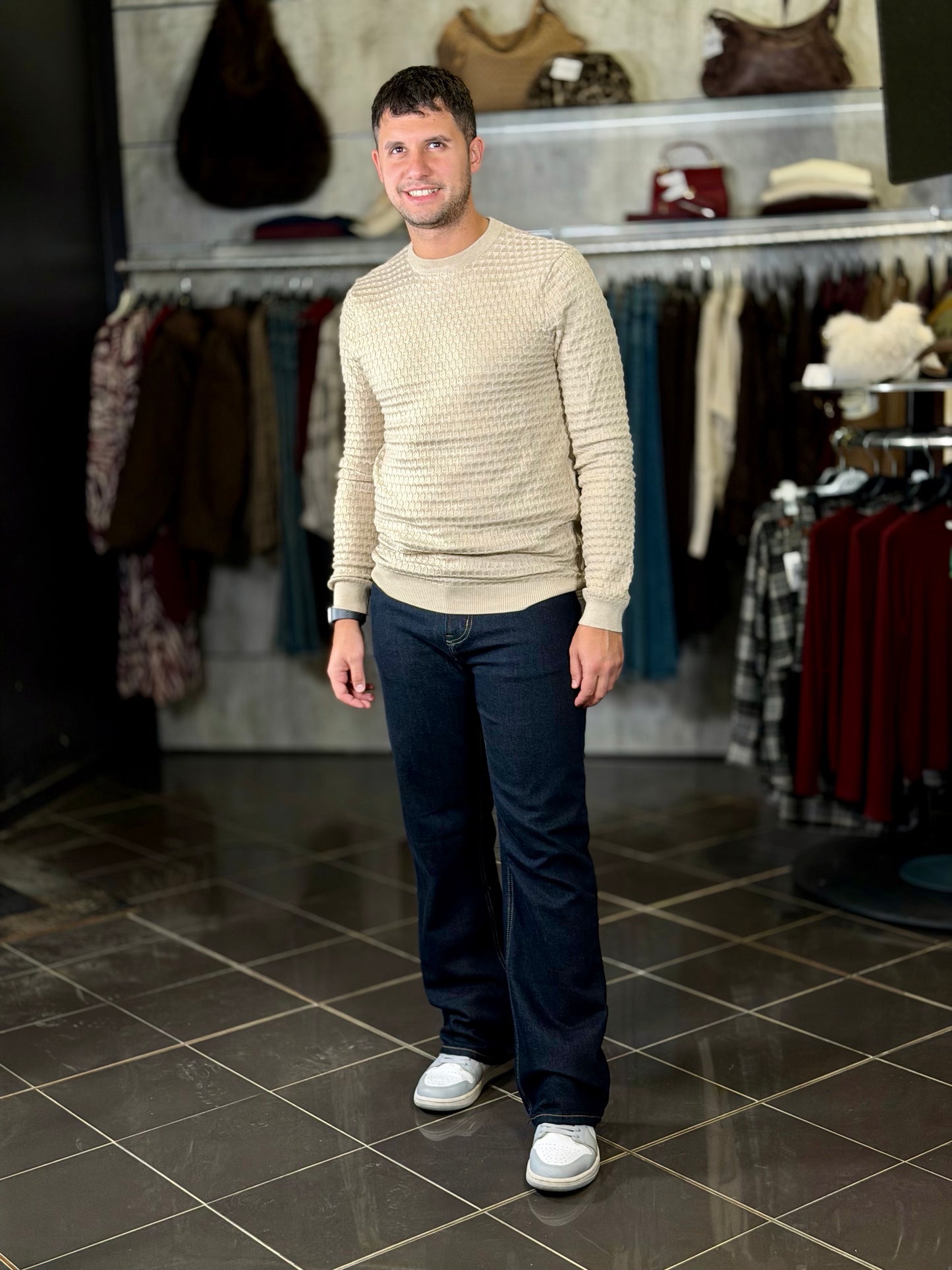 Jeans gamba larga blu scuro 2103