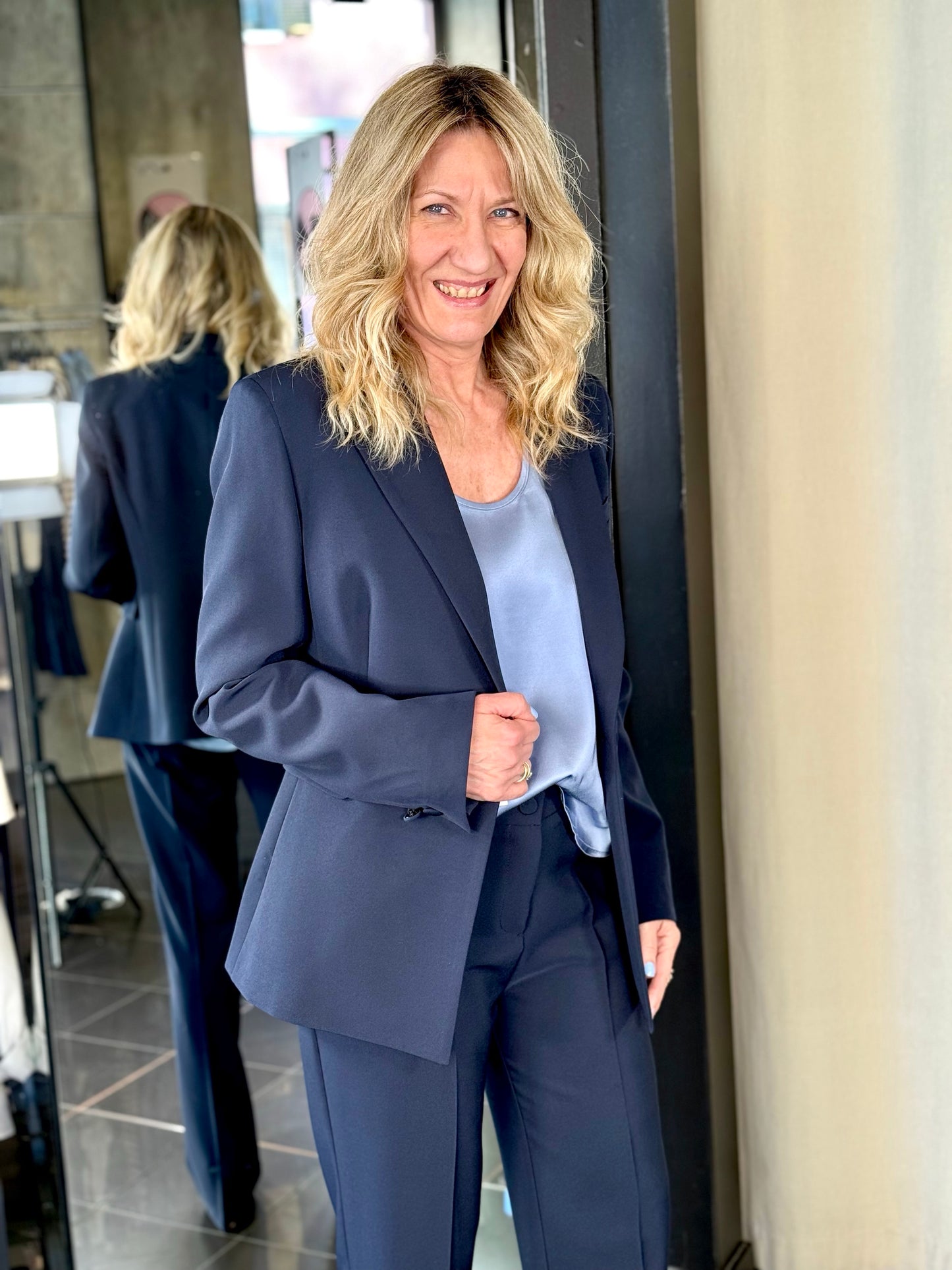 Tailleur (blazer + pantalone) blu 211