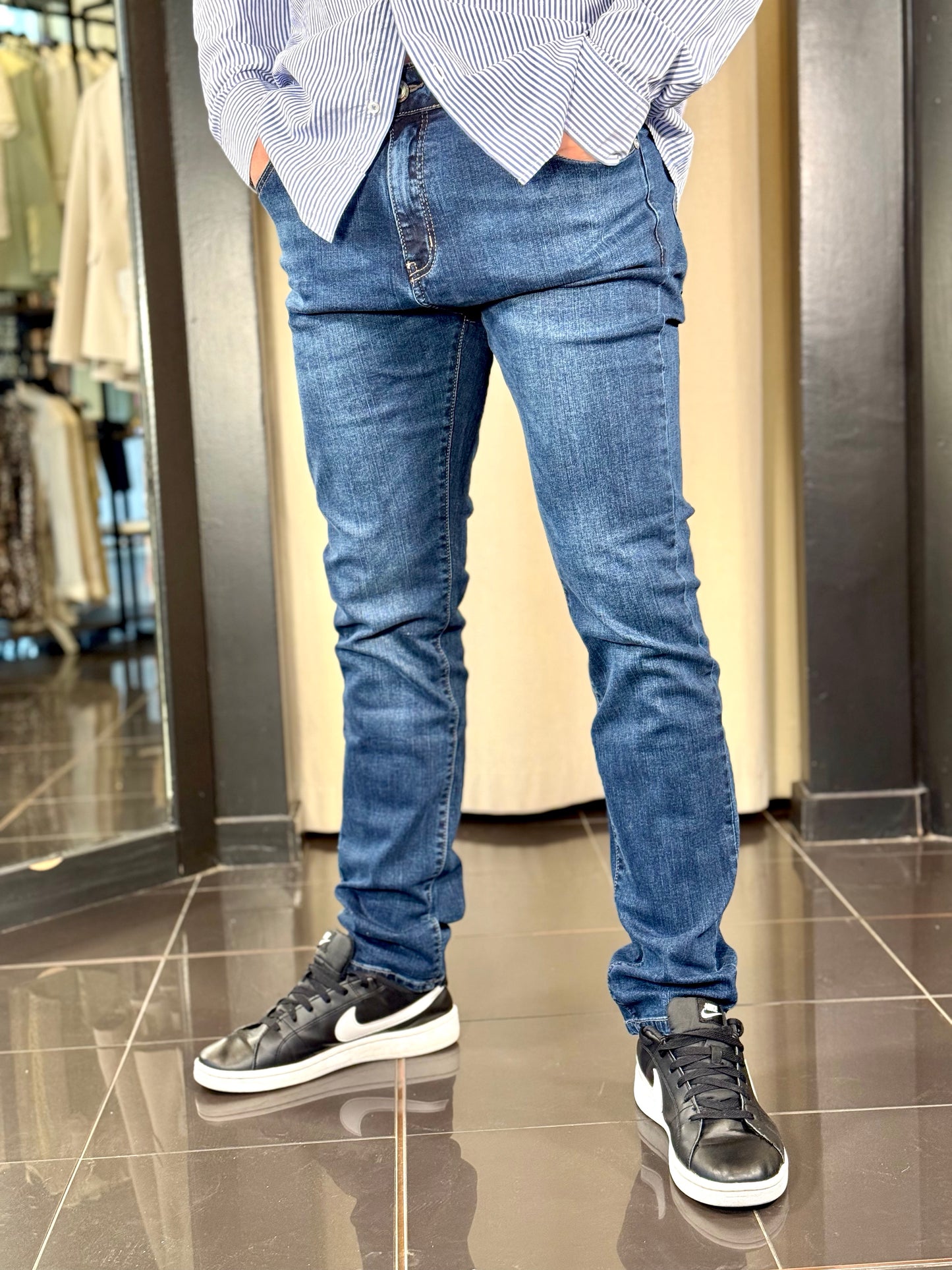 Jeans blu Slim 096
