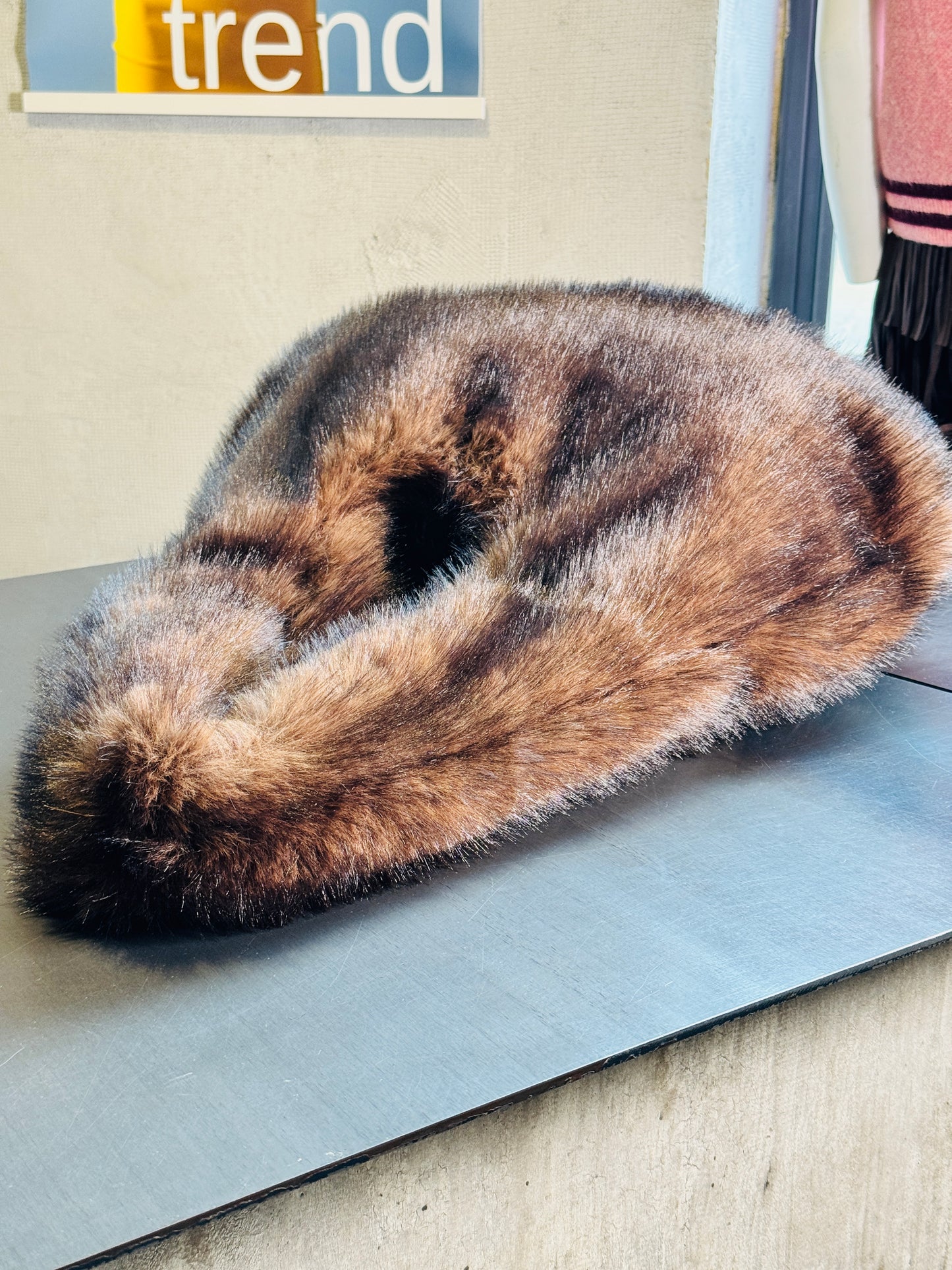 Maxi bag peluche marrone 2395