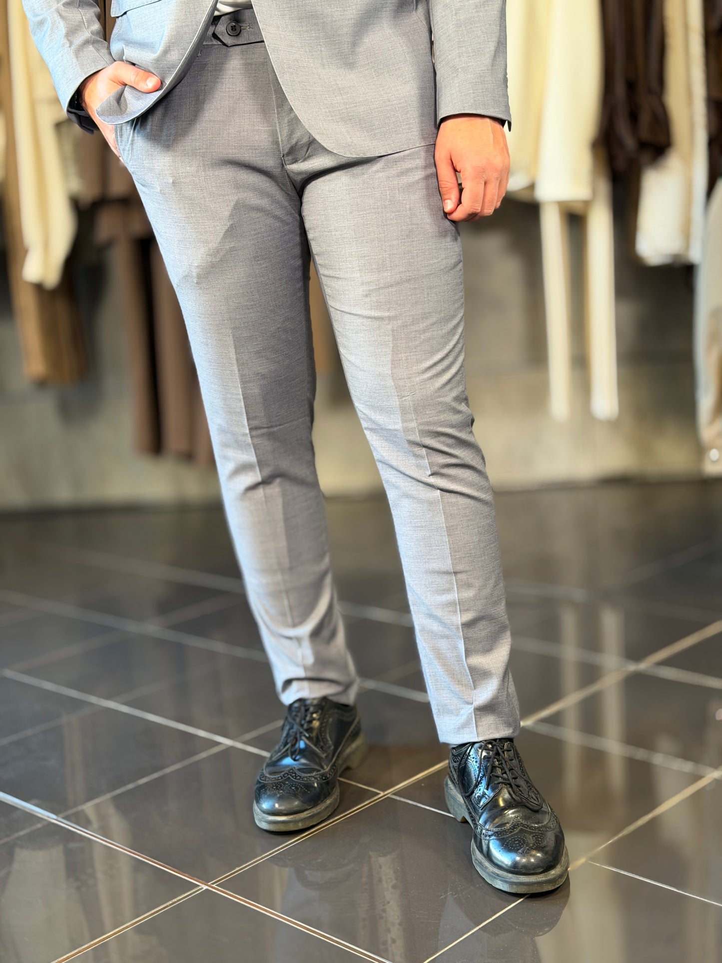 Abito grigio medio (Giacca + Pantalone) 2268