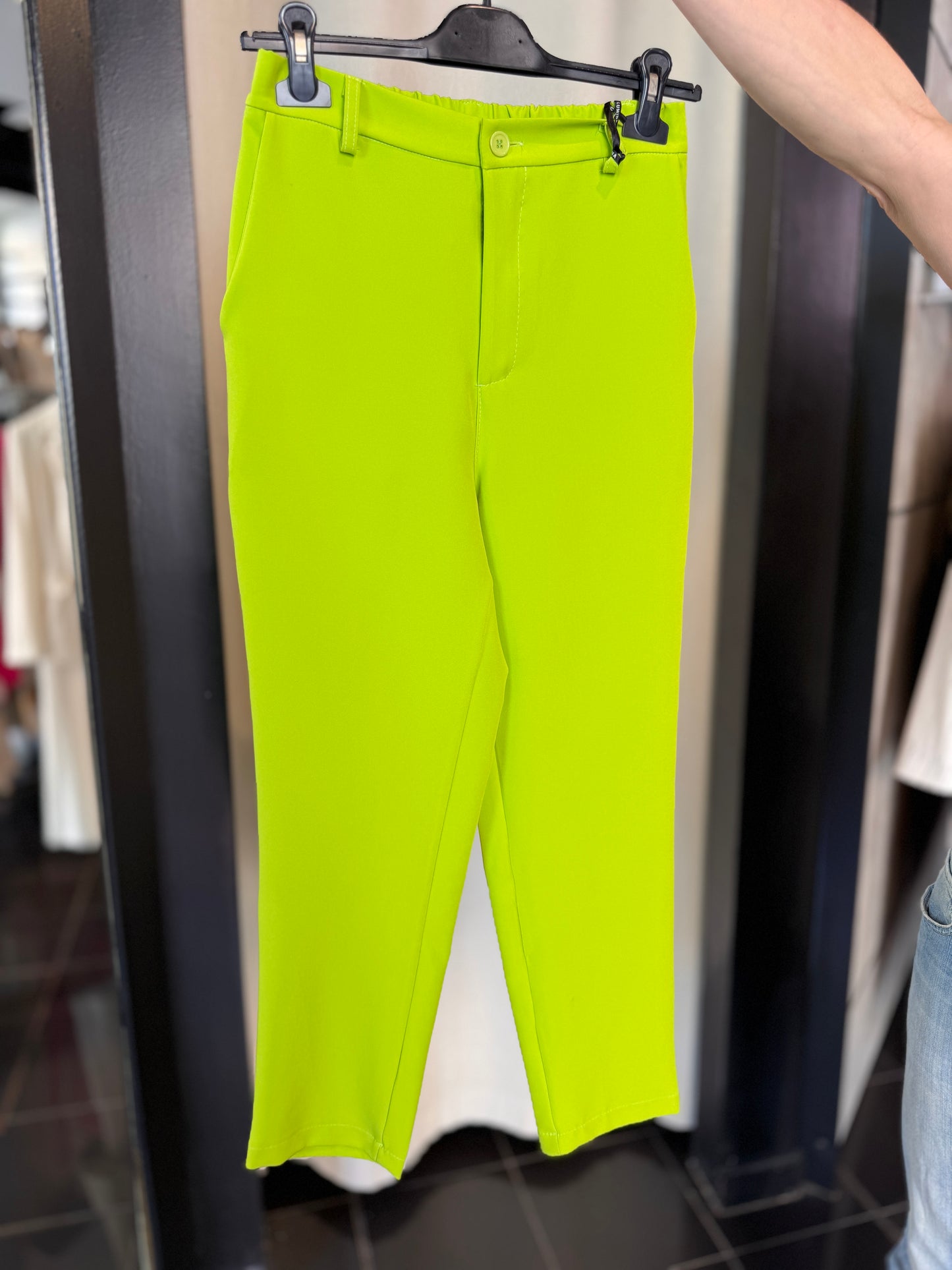 Pantalone verde acido Slim 2668