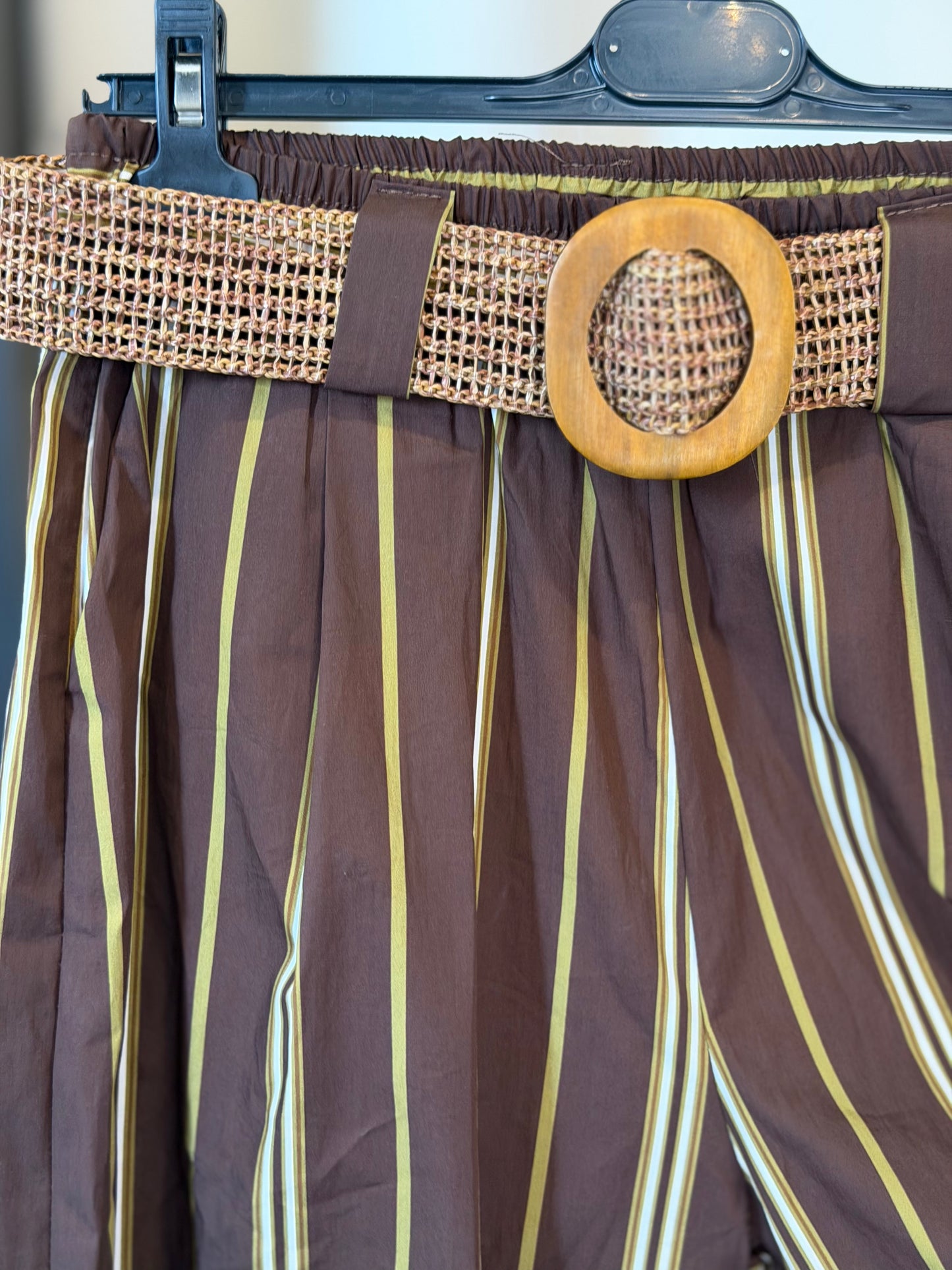 Pantalone a righe marrone in taglia unica 2800