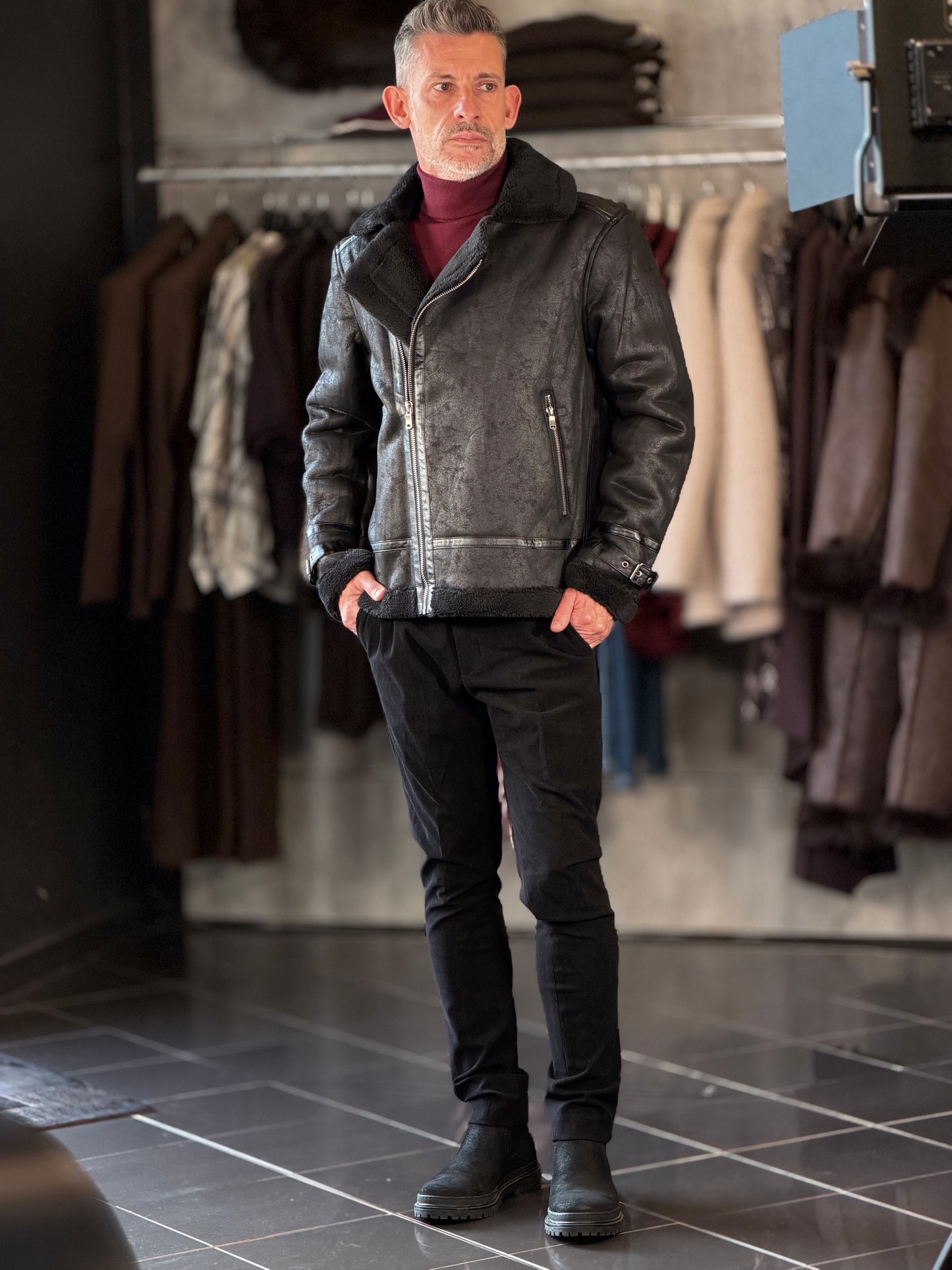 Montone ecologico nero 2588